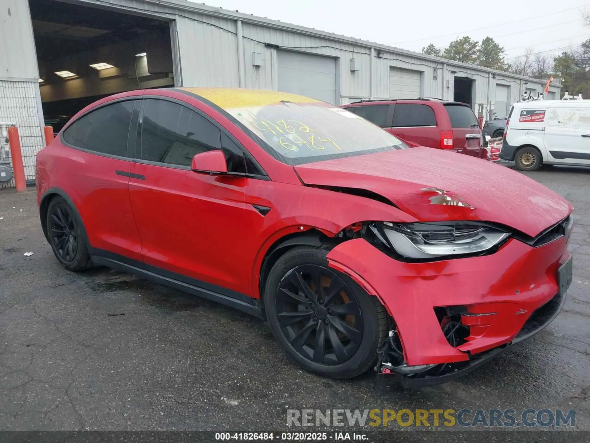 1 Photograph of a damaged car 5YJXCAE24KF153488 TESLA MODEL X 2019