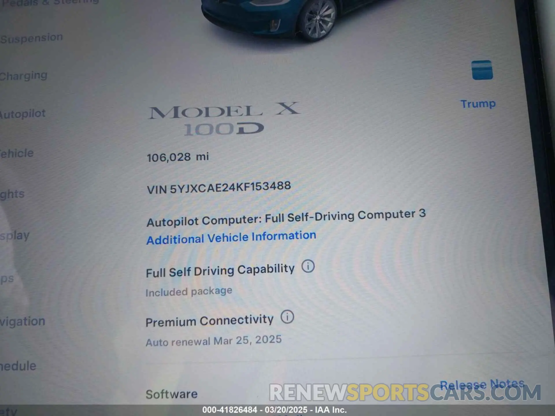 7 Photograph of a damaged car 5YJXCAE24KF153488 TESLA MODEL X 2019