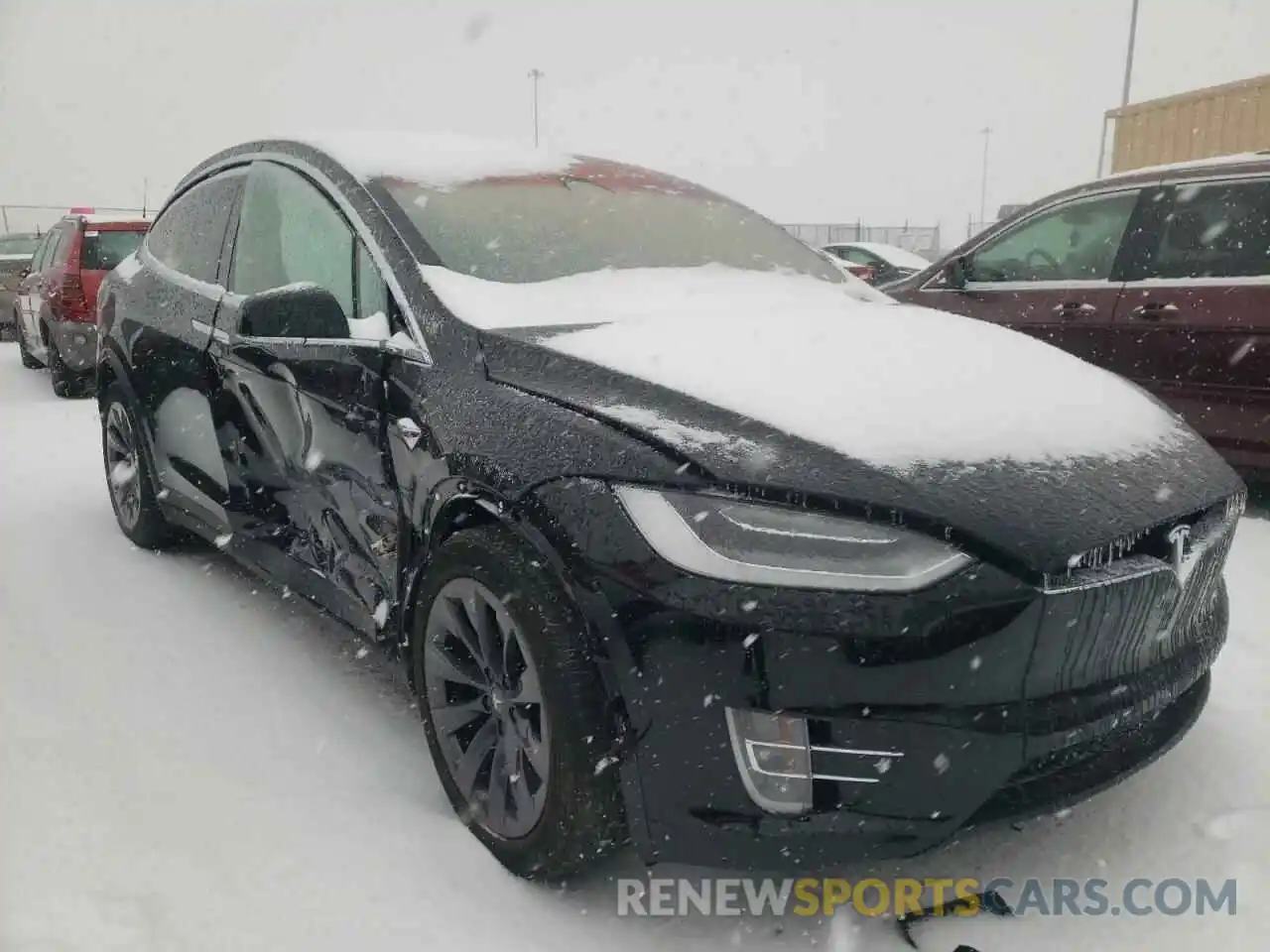 1 Photograph of a damaged car 5YJXCAE24KF182862 TESLA MODEL X 2019