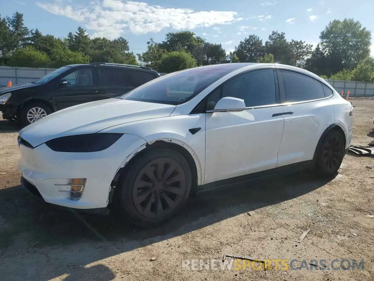 1 Photograph of a damaged car 5YJXCAE24KF195272 TESLA MODEL X 2019