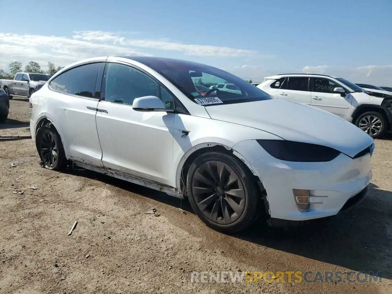 4 Photograph of a damaged car 5YJXCAE24KF195272 TESLA MODEL X 2019