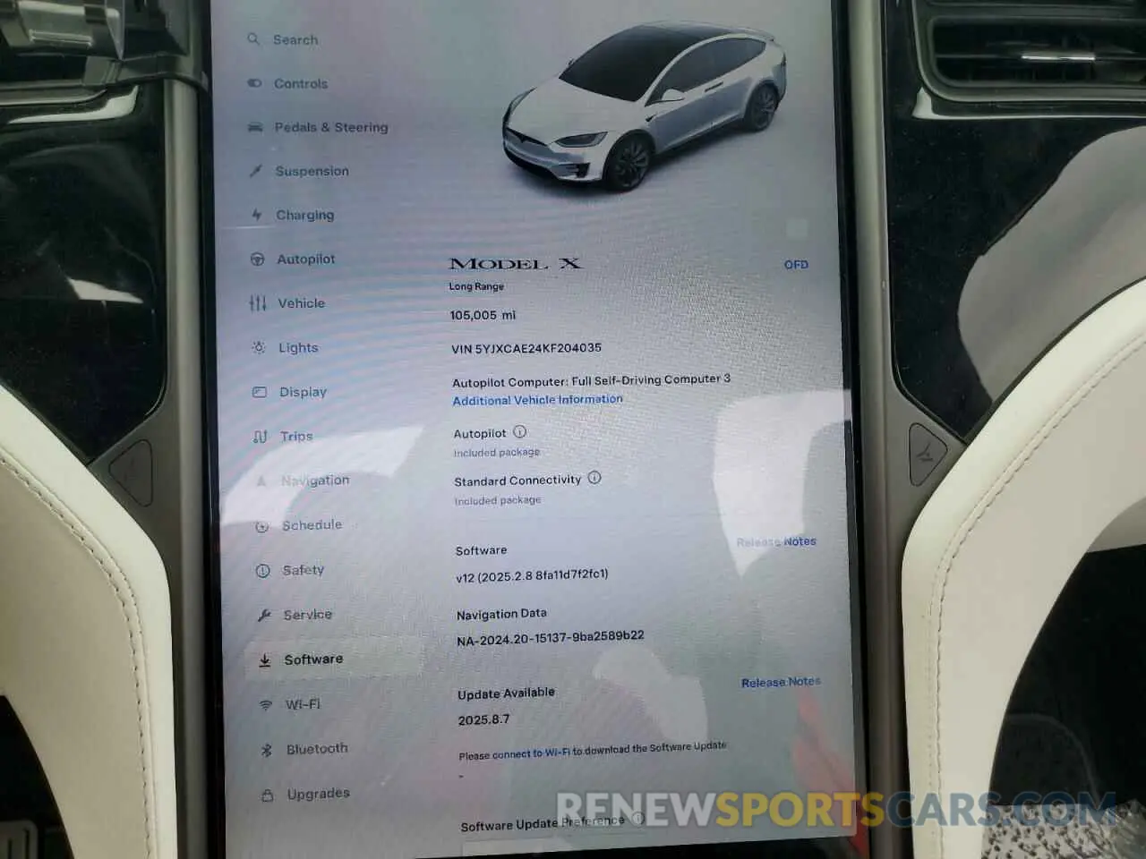 9 Photograph of a damaged car 5YJXCAE24KF204035 TESLA MODEL X 2019
