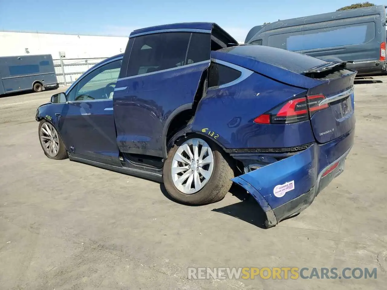 2 Photograph of a damaged car 5YJXCAE25KF151281 TESLA MODEL X 2019