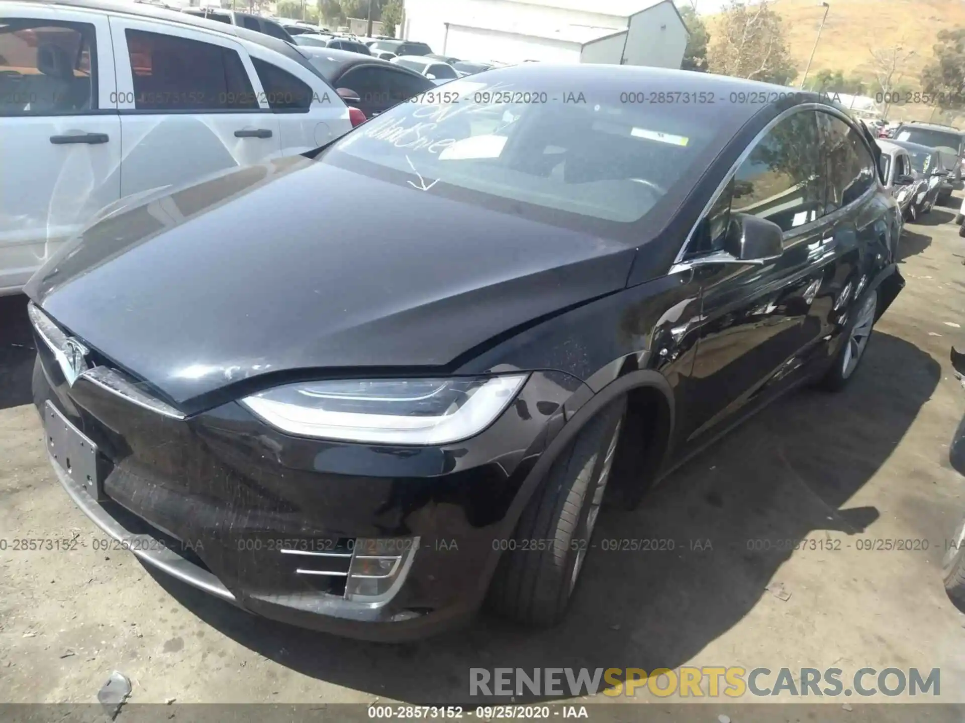 2 Photograph of a damaged car 5YJXCAE25KF181980 TESLA MODEL X 2019