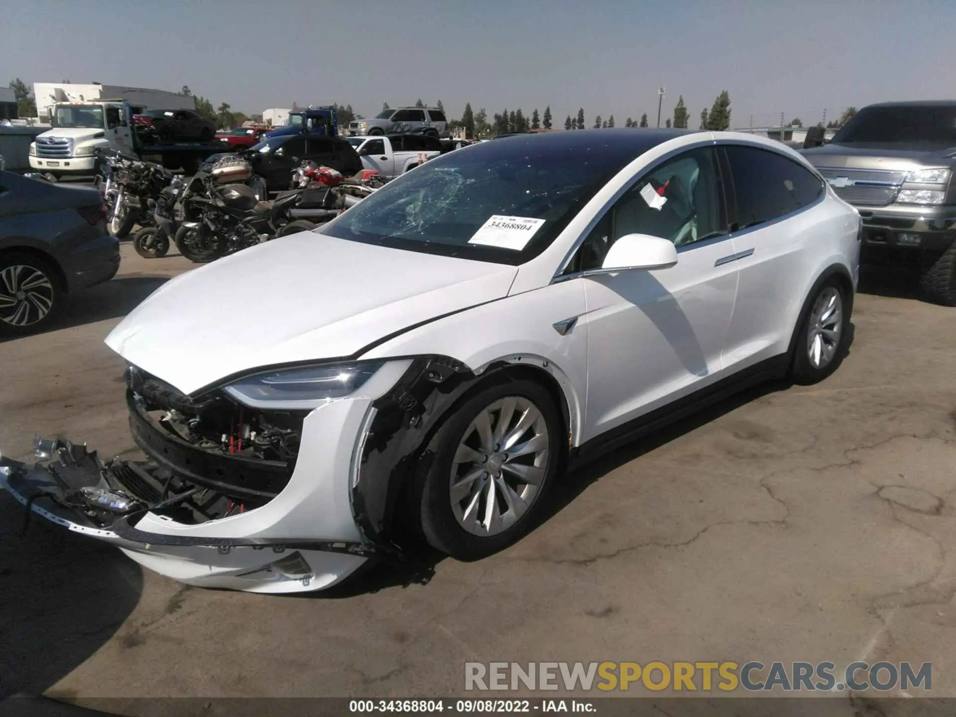 2 Photograph of a damaged car 5YJXCAE28KF197560 TESLA MODEL X 2019