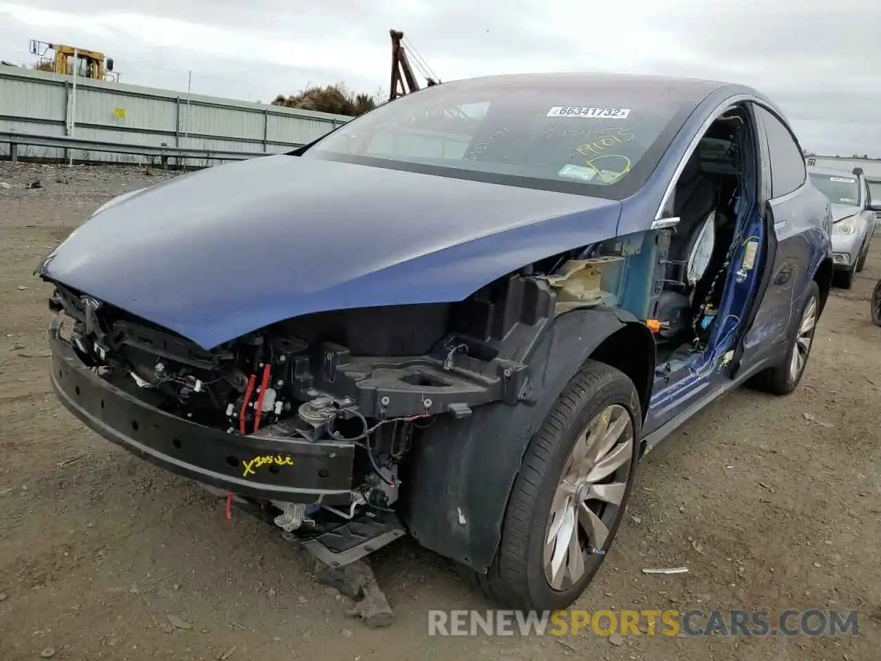 2 Photograph of a damaged car 5YJXCAE46KF191015 TESLA MODEL X 2019