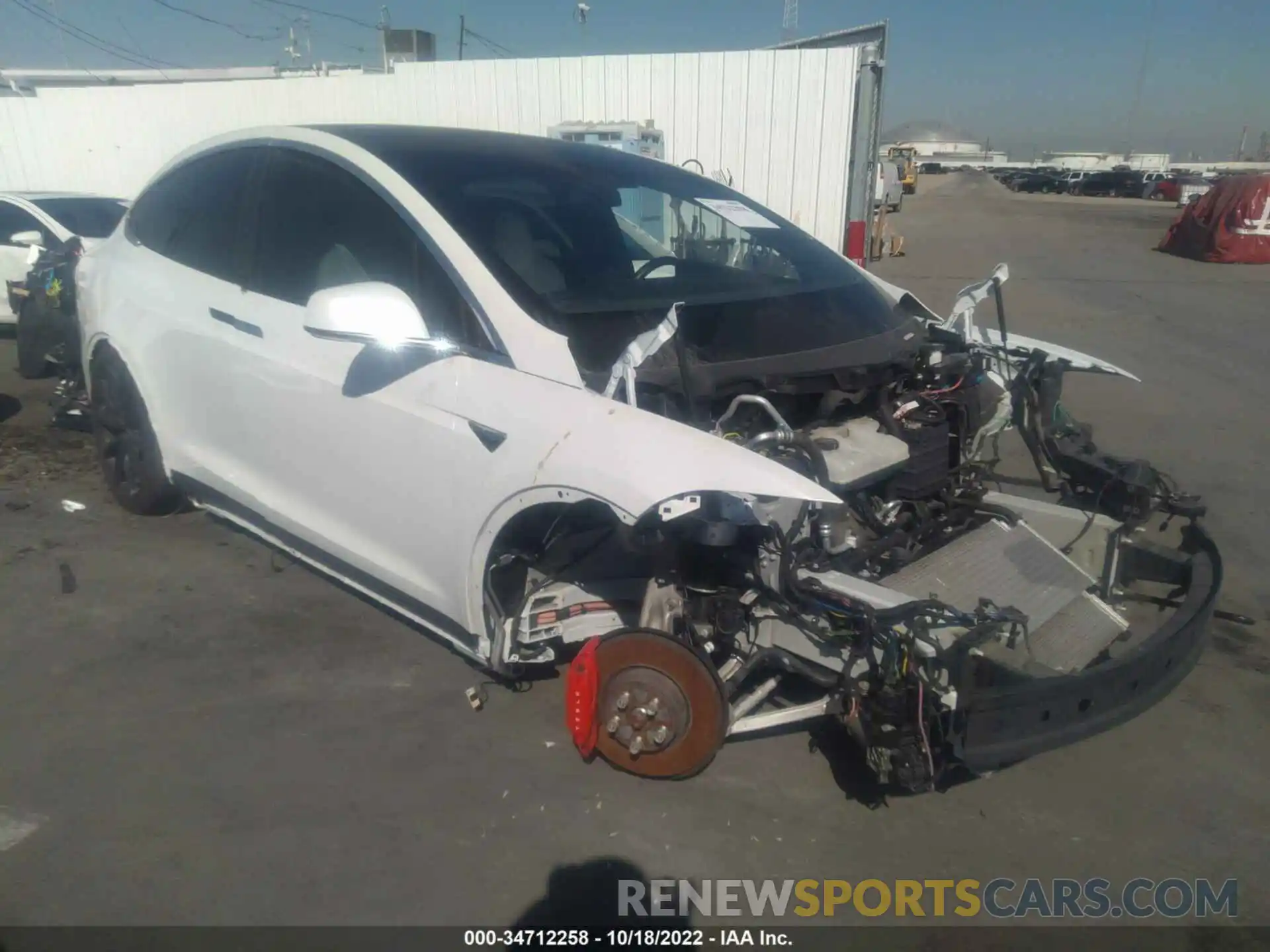 1 Photograph of a damaged car 5YJXCAE47KF188768 TESLA MODEL X 2019