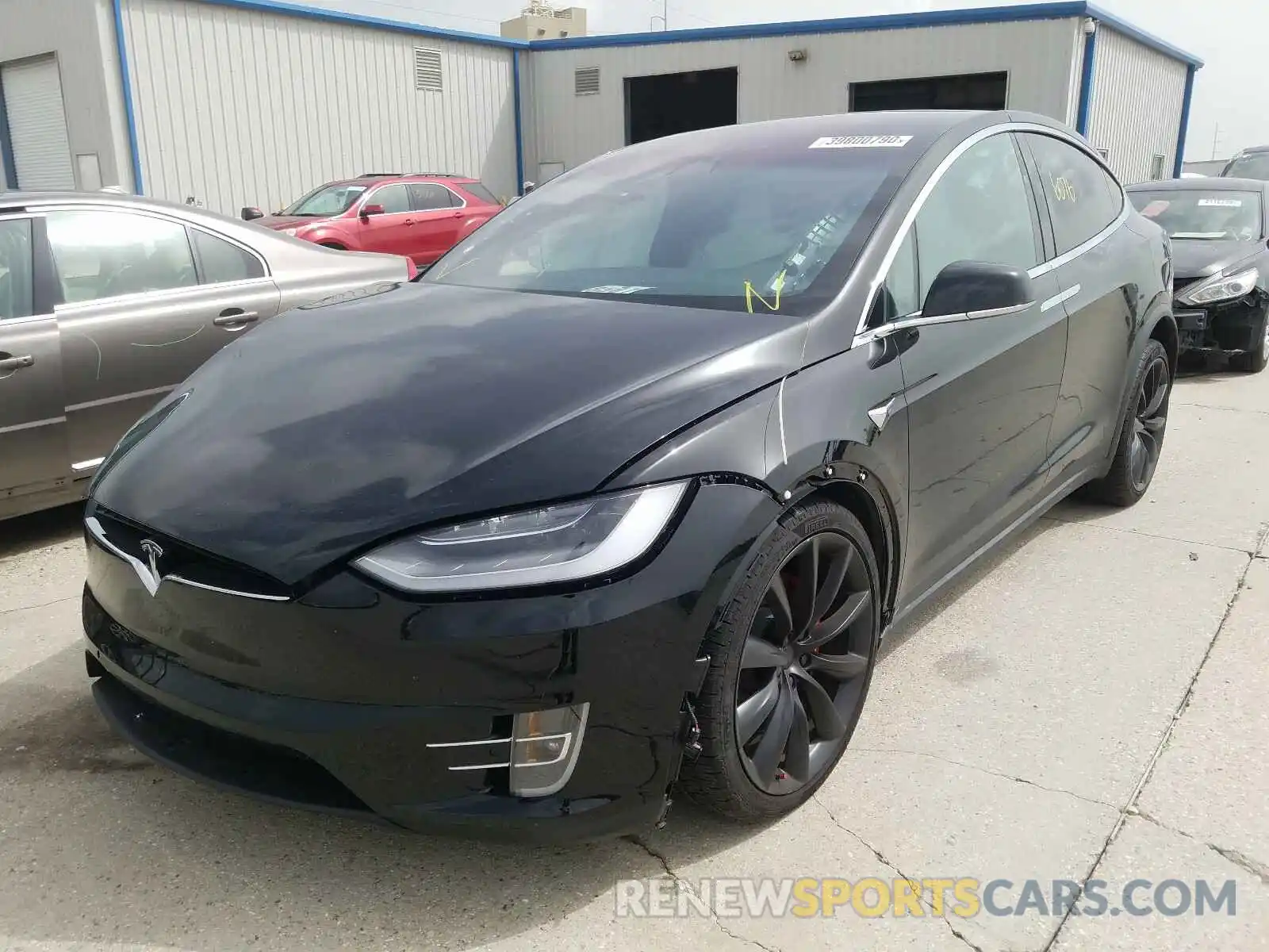 2 Photograph of a damaged car 5YJXCAE49KF186424 TESLA MODEL X 2019