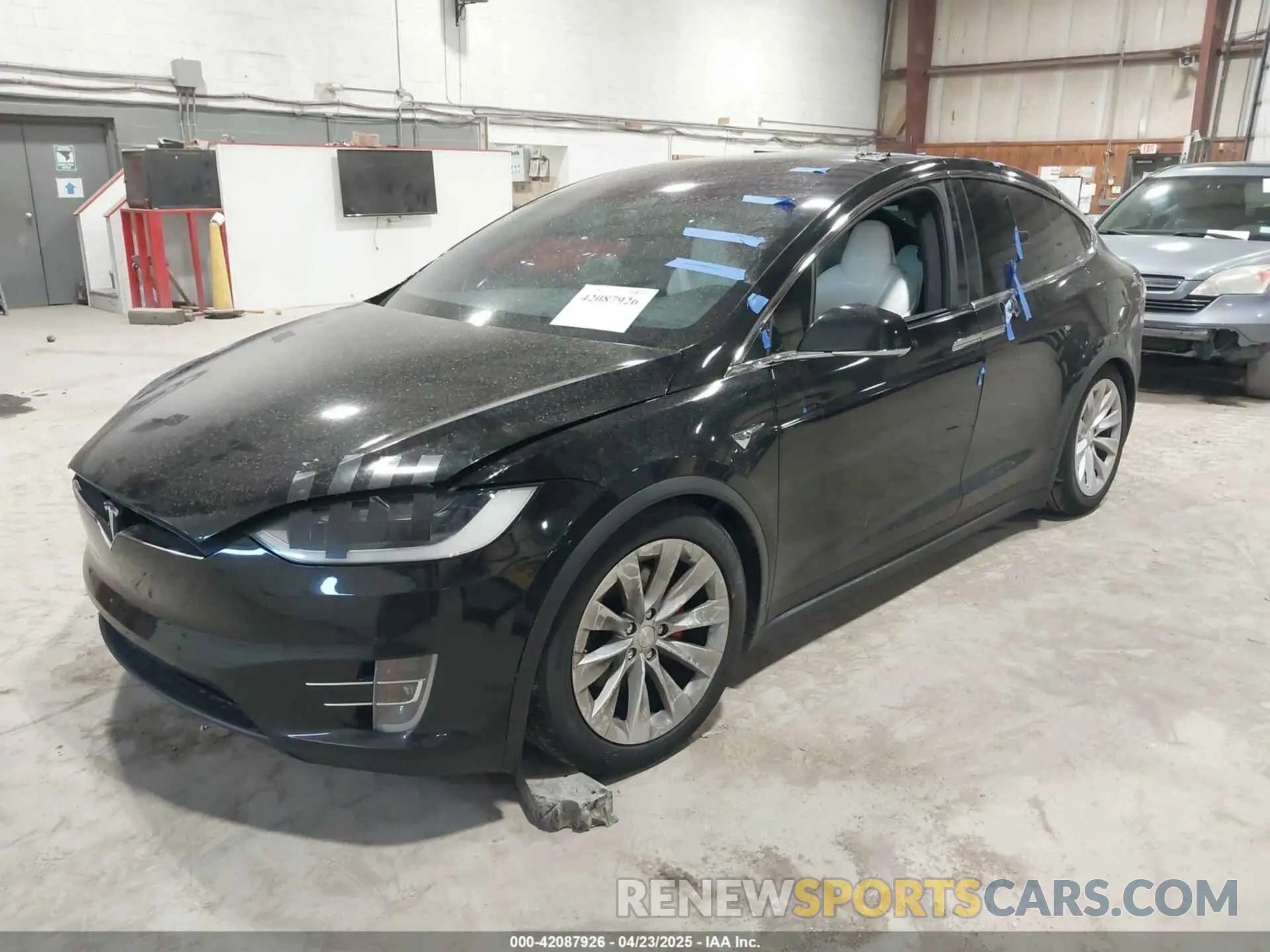 2 Photograph of a damaged car 5YJXCAE4XKF180356 TESLA MODEL X 2019
