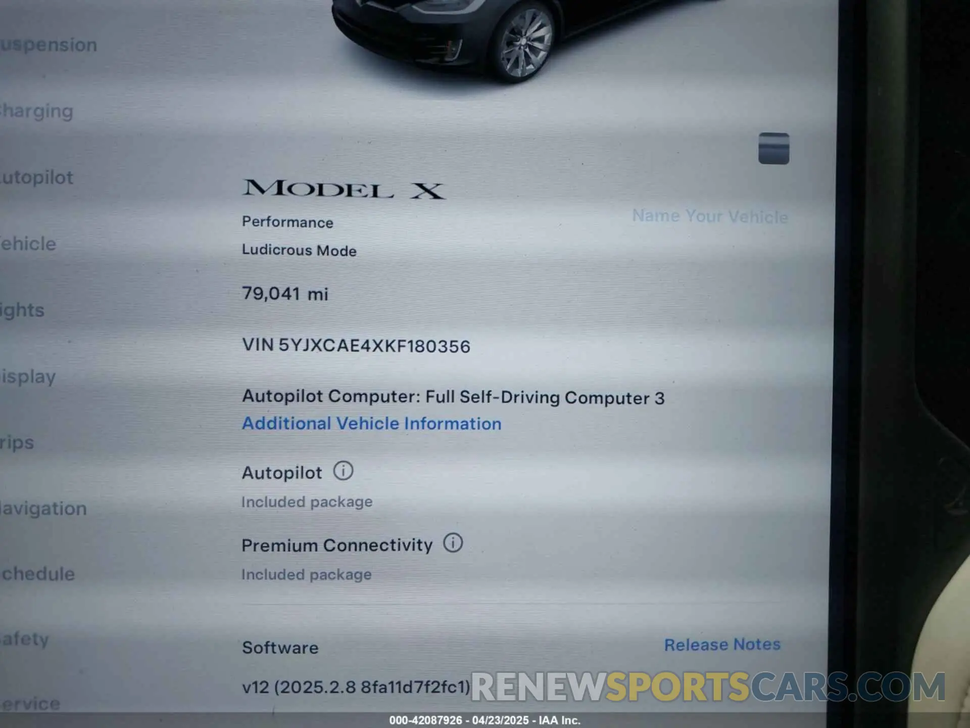 7 Photograph of a damaged car 5YJXCAE4XKF180356 TESLA MODEL X 2019