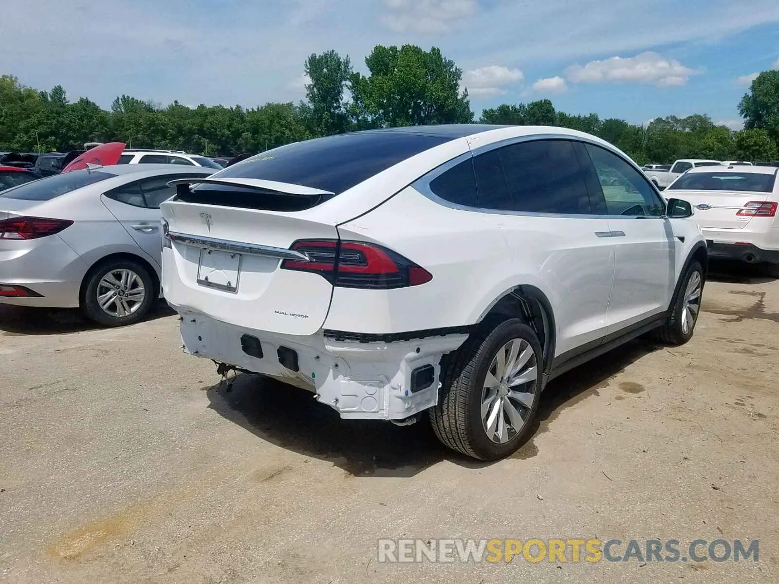 4 Photograph of a damaged car 5YJXCBE20KF180614 TESLA MODEL X 2019