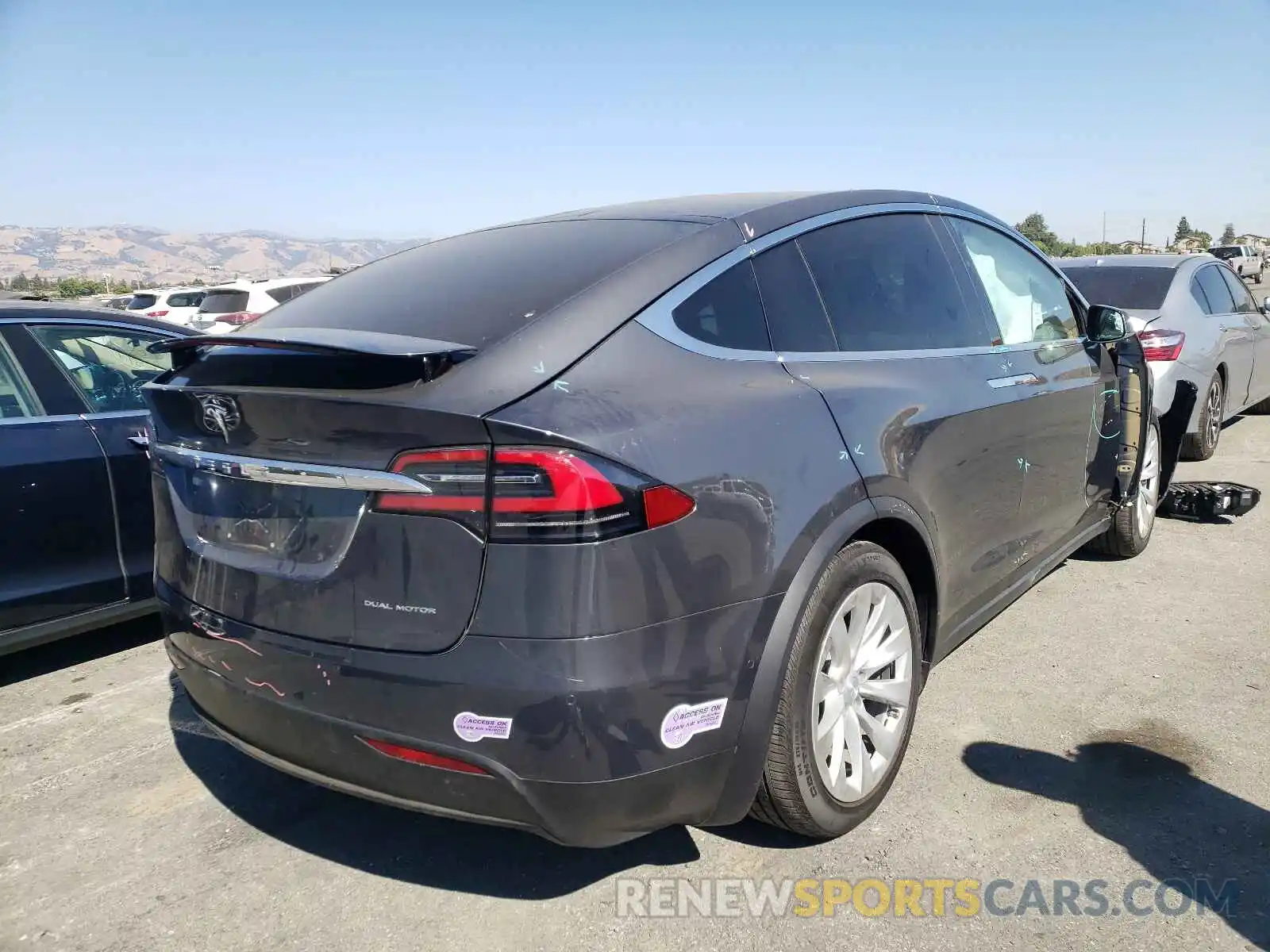 4 Photograph of a damaged car 5YJXCBE20KF184596 TESLA MODEL X 2019