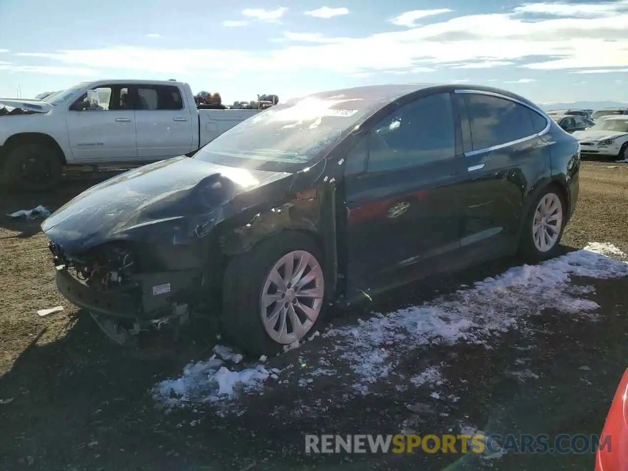 1 Photograph of a damaged car 5YJXCBE21KF192755 TESLA MODEL X 2019