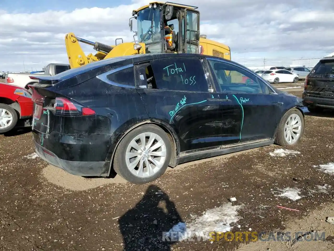 3 Photograph of a damaged car 5YJXCBE21KF192755 TESLA MODEL X 2019