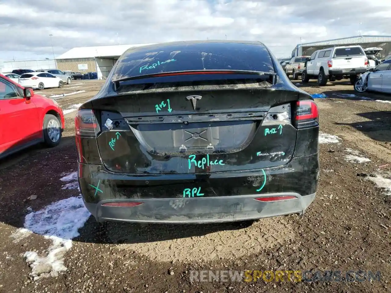 6 Photograph of a damaged car 5YJXCBE21KF192755 TESLA MODEL X 2019