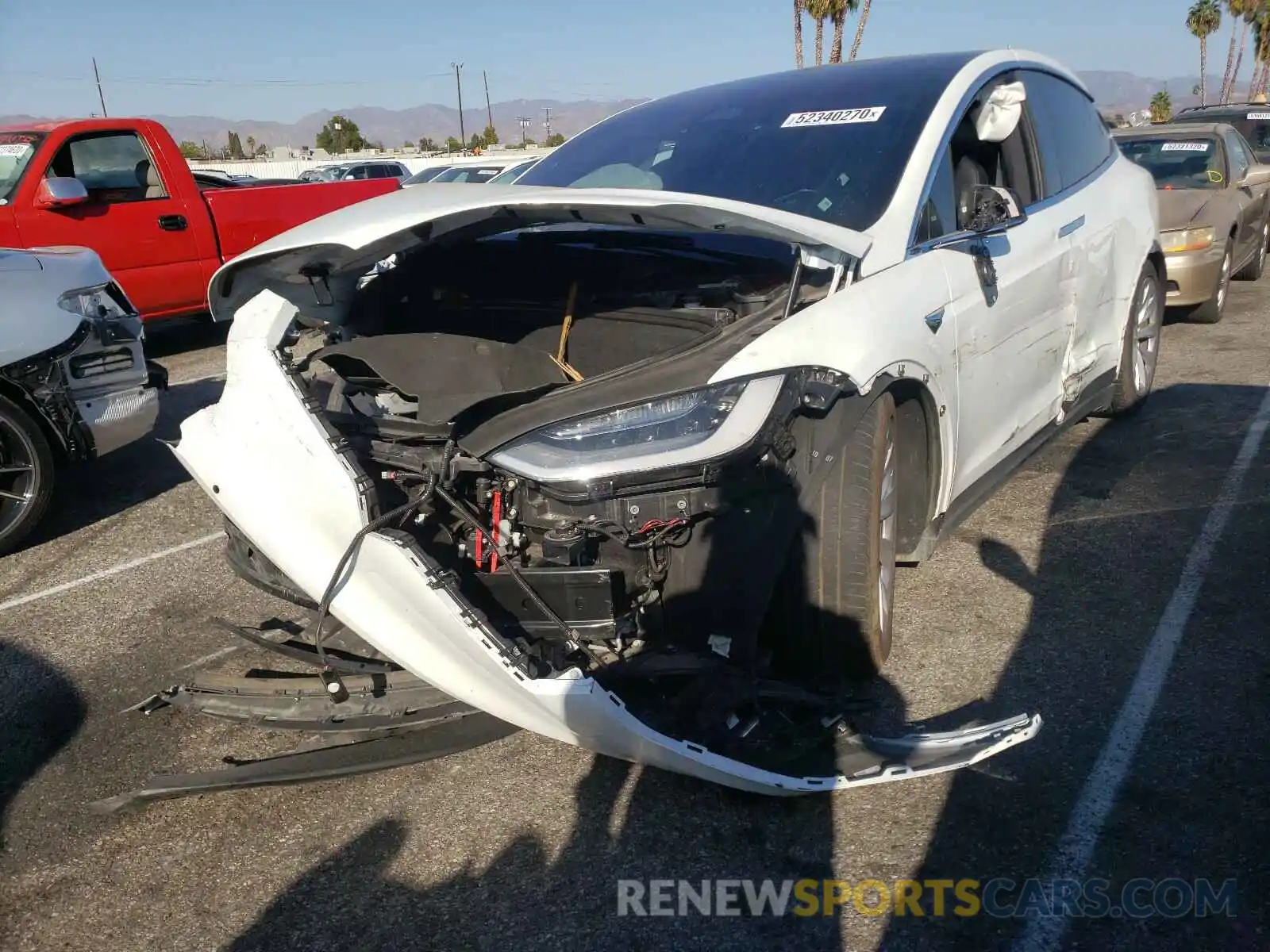 2 Photograph of a damaged car 5YJXCBE21KF205908 TESLA MODEL X 2019