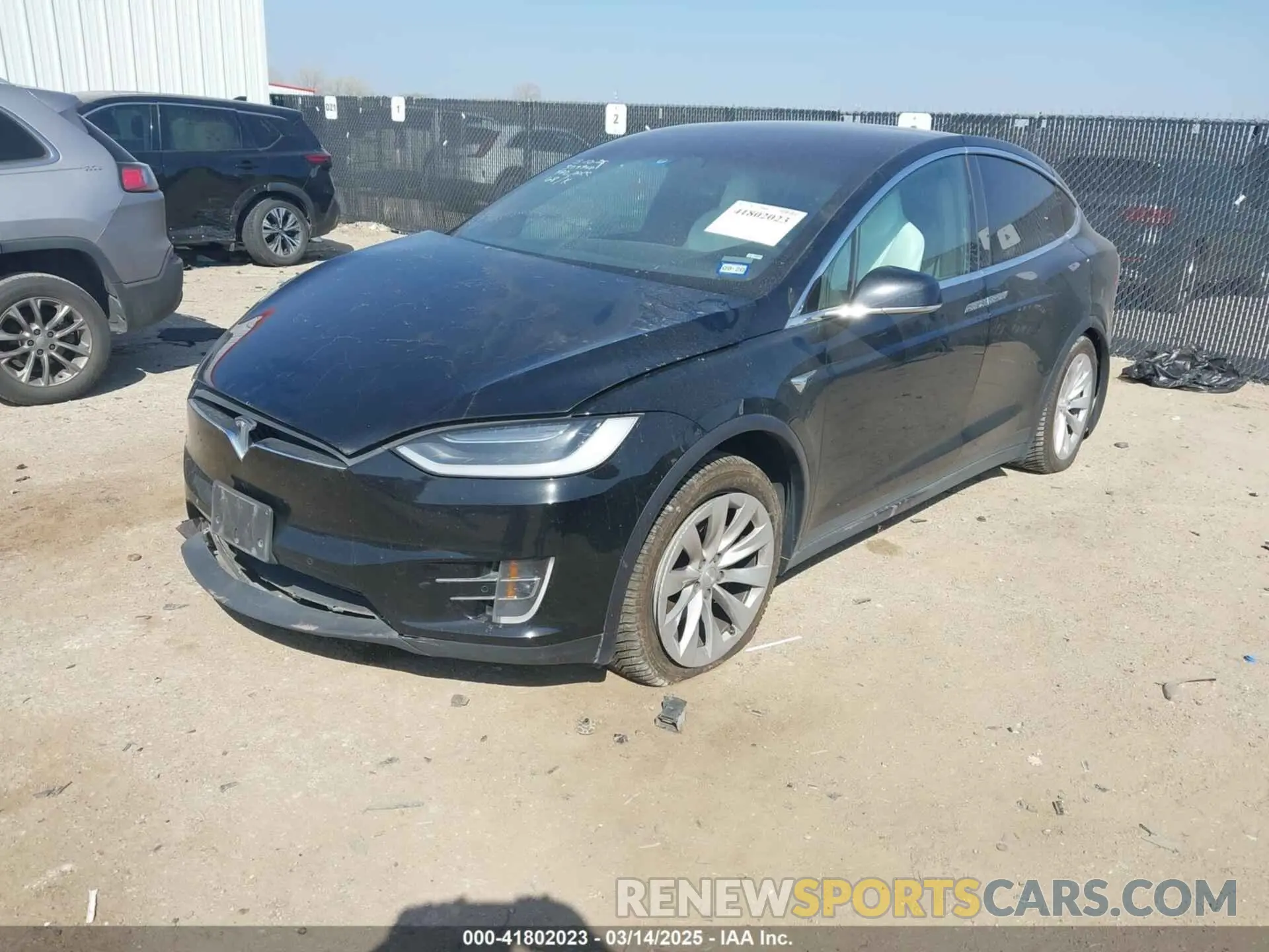 2 Photograph of a damaged car 5YJXCBE22KF184504 TESLA MODEL X 2019