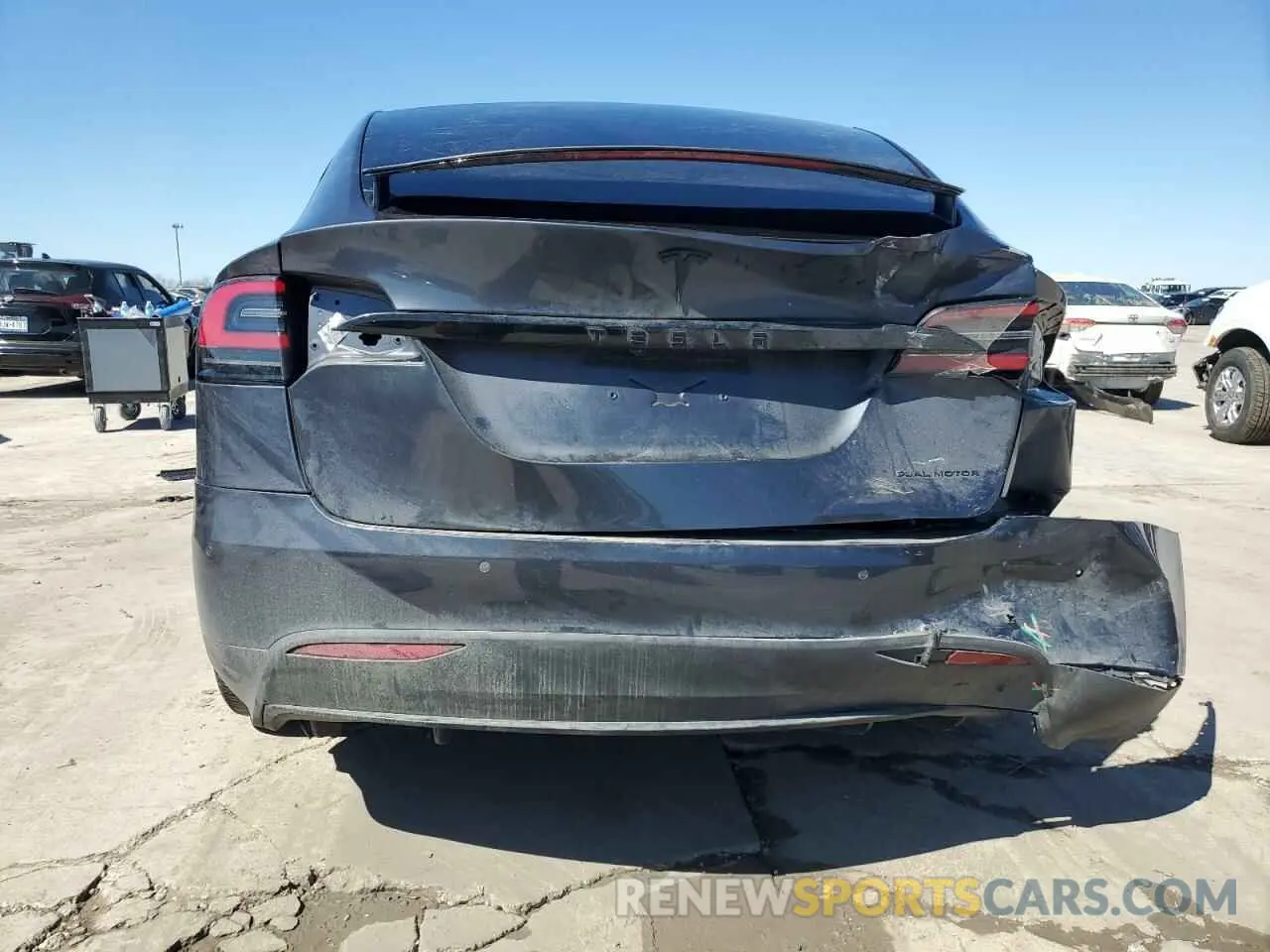 6 Photograph of a damaged car 5YJXCBE22KF205612 TESLA MODEL X 2019