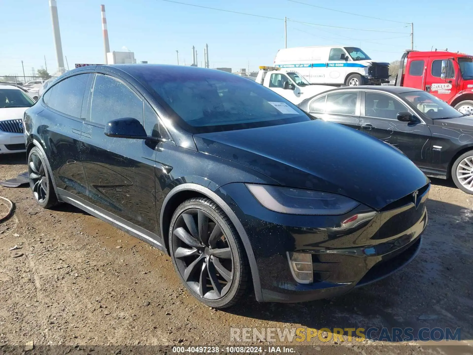 1 Photograph of a damaged car 5YJXCBE23KF151365 TESLA MODEL X 2019