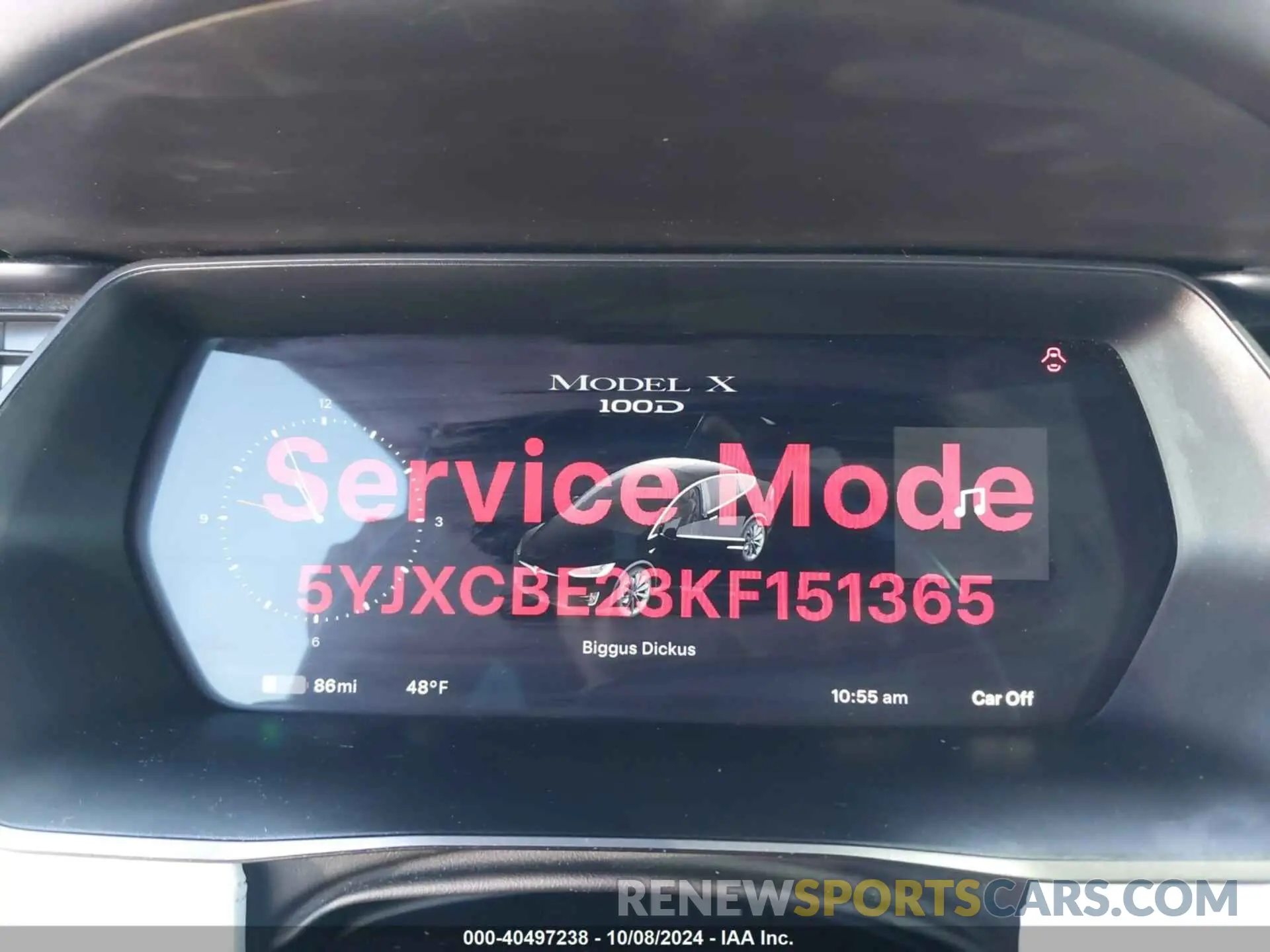 7 Photograph of a damaged car 5YJXCBE23KF151365 TESLA MODEL X 2019