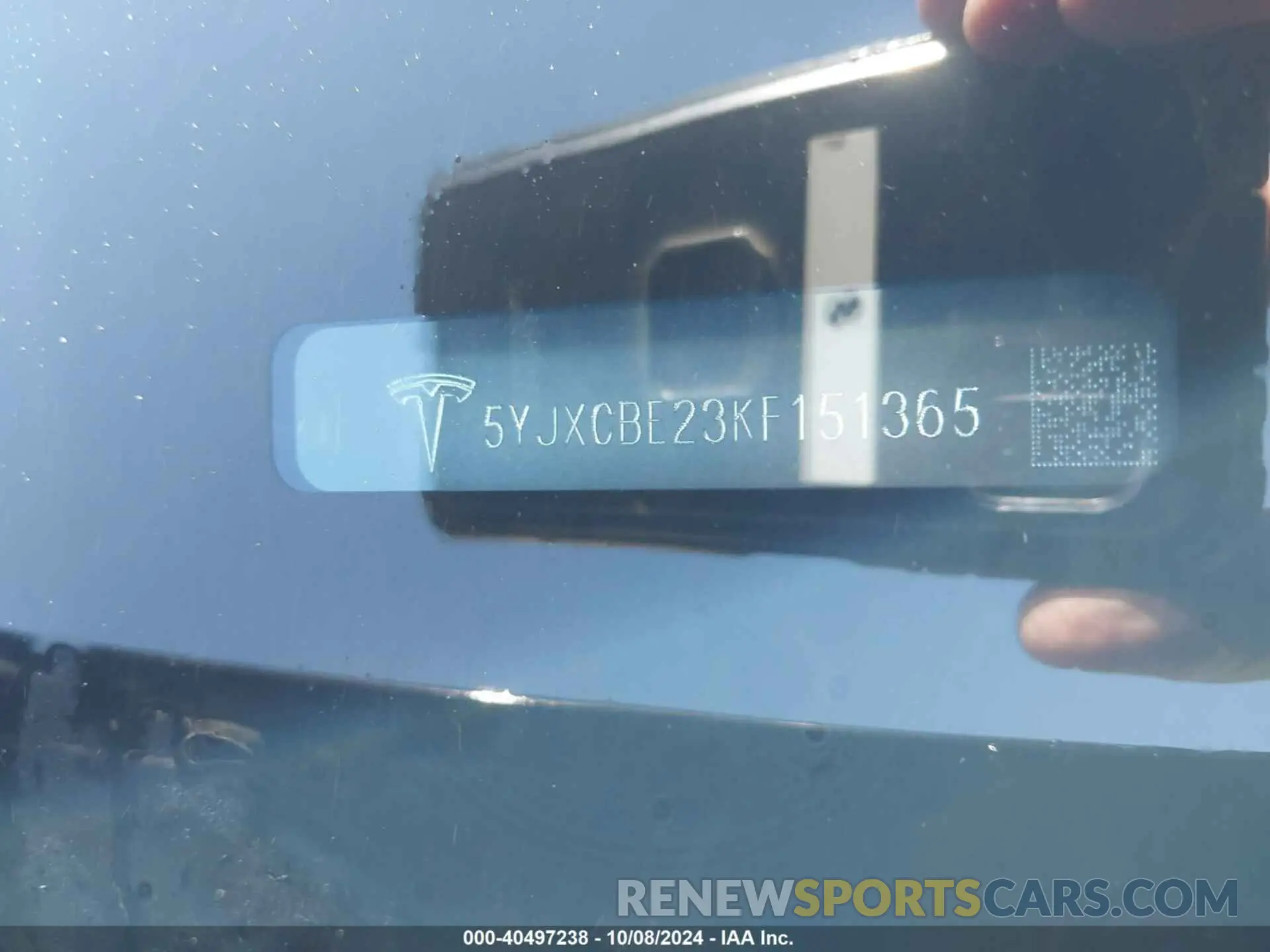 9 Photograph of a damaged car 5YJXCBE23KF151365 TESLA MODEL X 2019