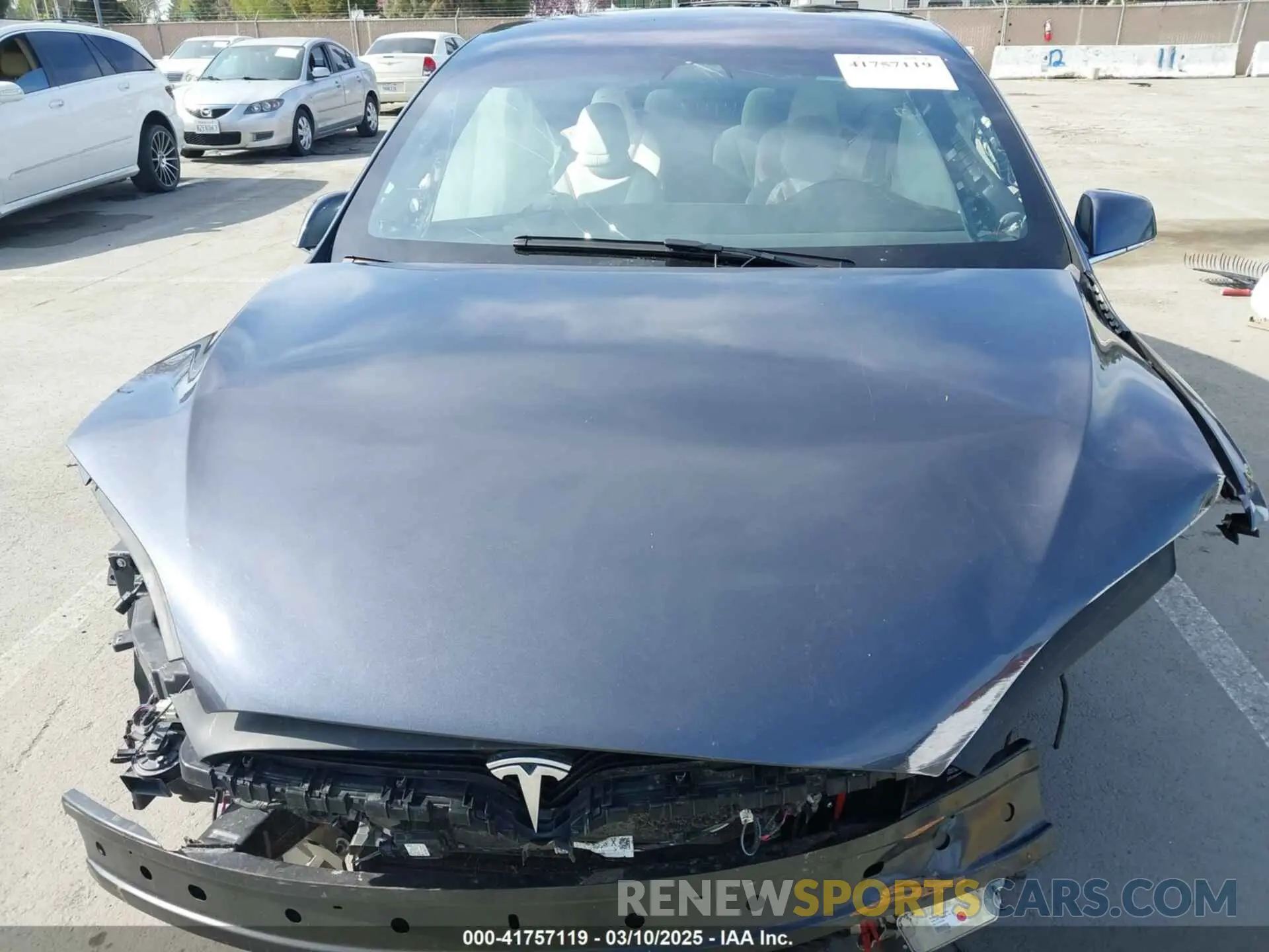 10 Photograph of a damaged car 5YJXCBE23KF183801 TESLA MODEL X 2019