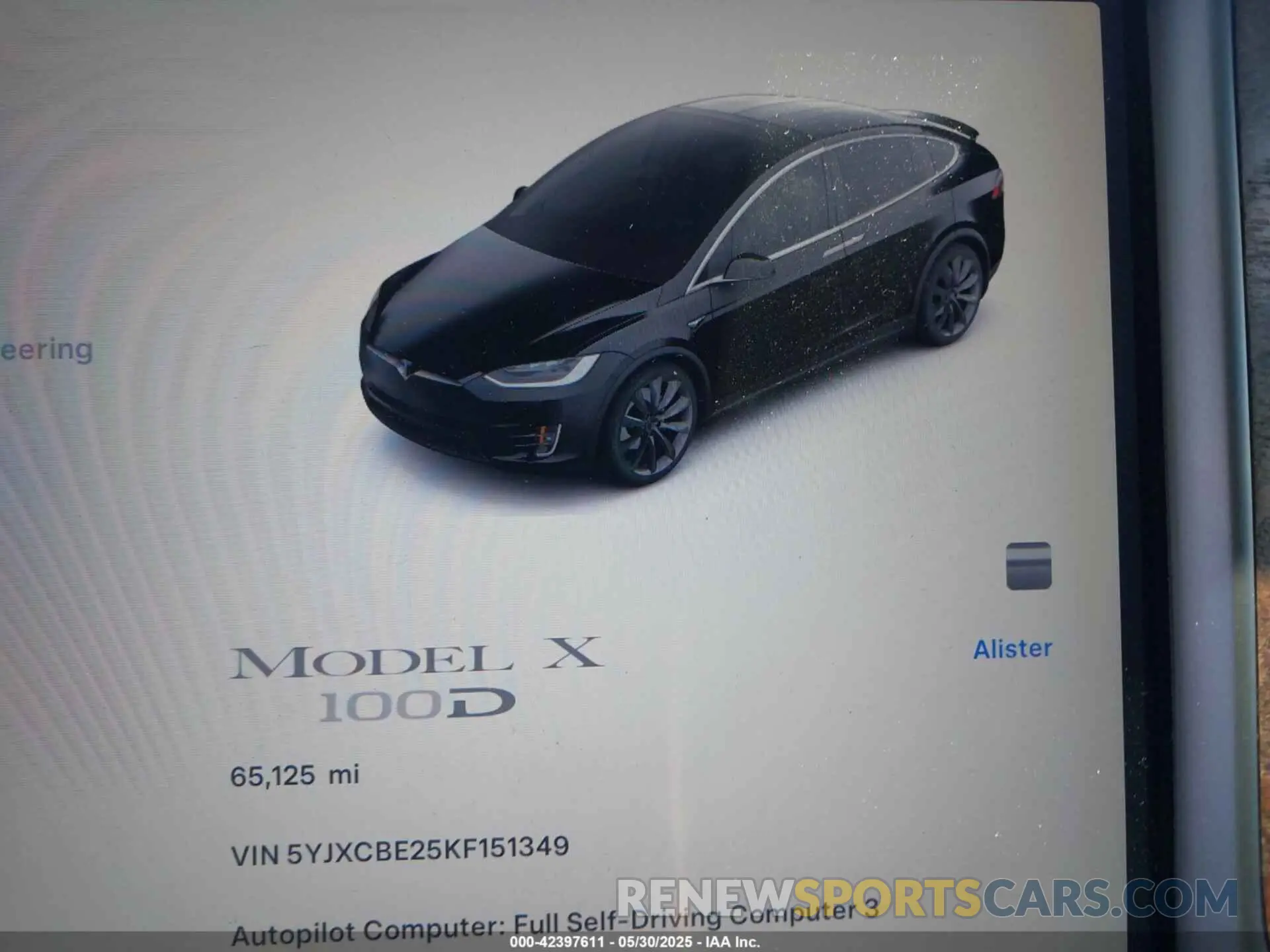 7 Photograph of a damaged car 5YJXCBE25KF151349 TESLA MODEL X 2019
