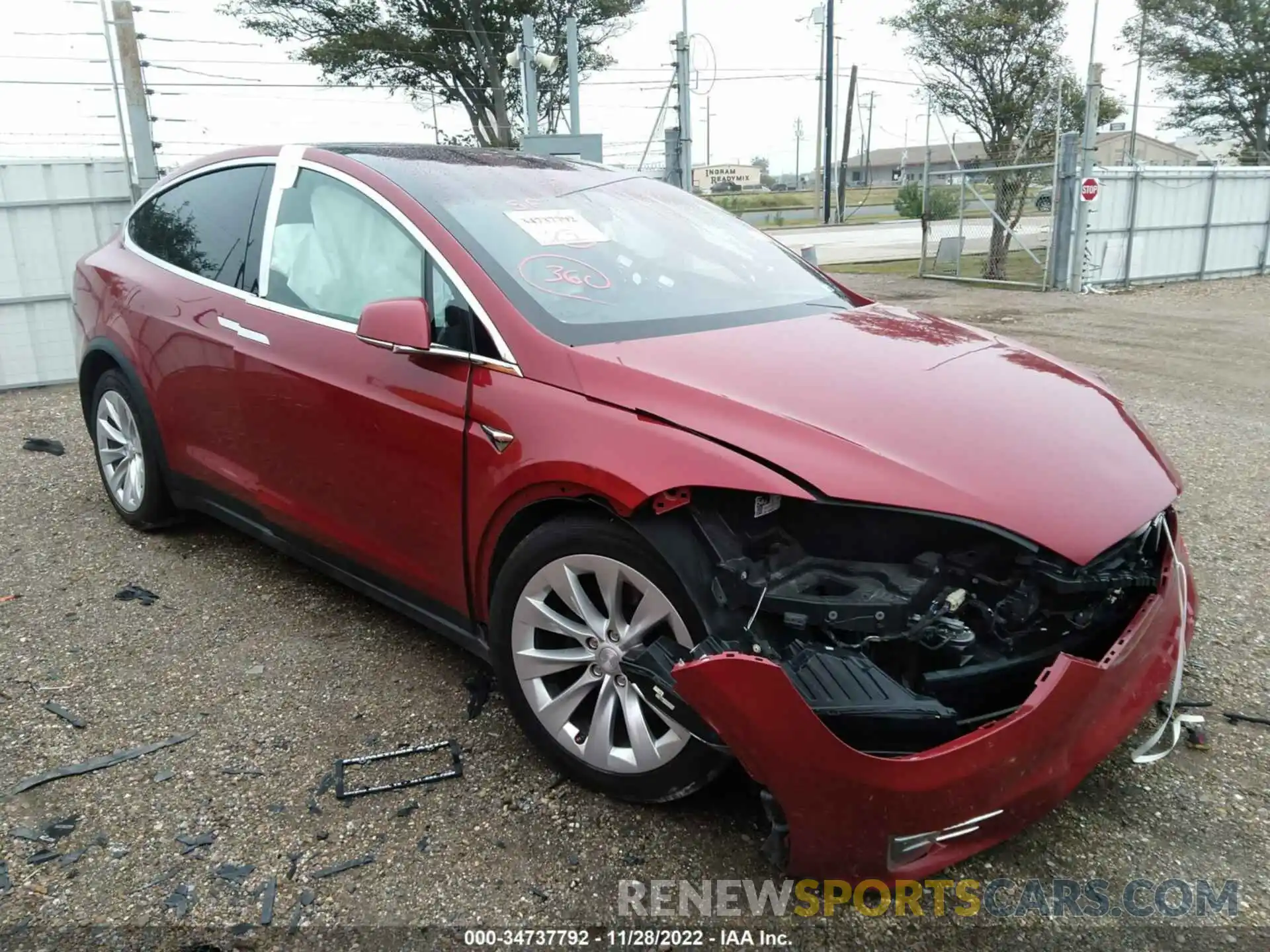 1 Photograph of a damaged car 5YJXCBE25KF205250 TESLA MODEL X 2019