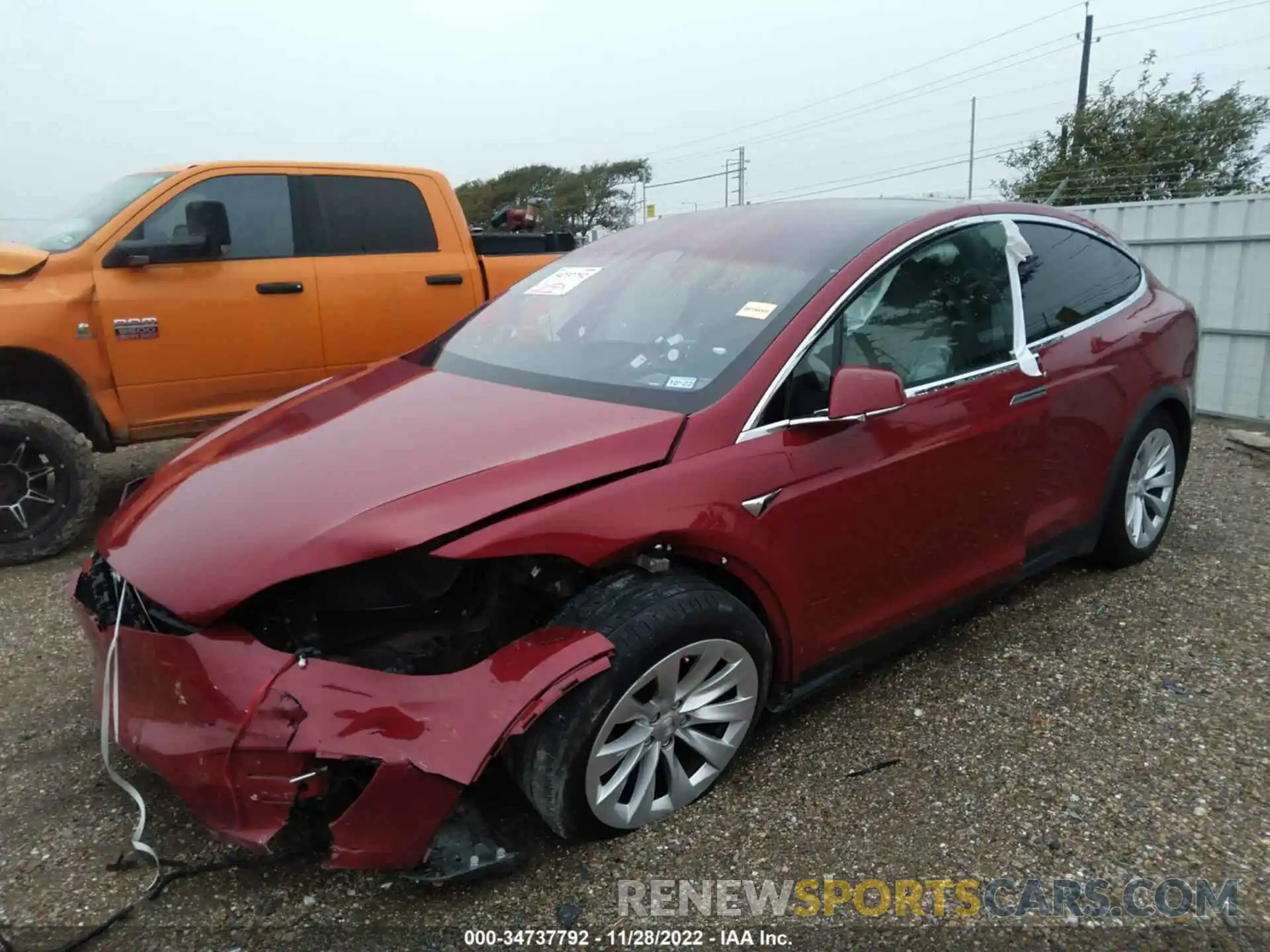 2 Photograph of a damaged car 5YJXCBE25KF205250 TESLA MODEL X 2019