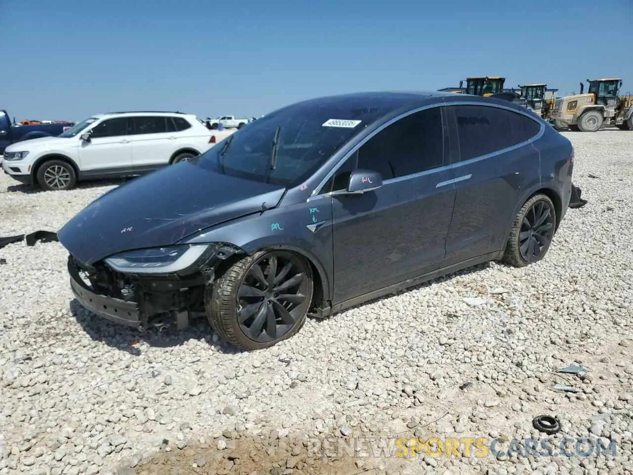 1 Photograph of a damaged car 5YJXCBE25KF211310 TESLA MODEL X 2019