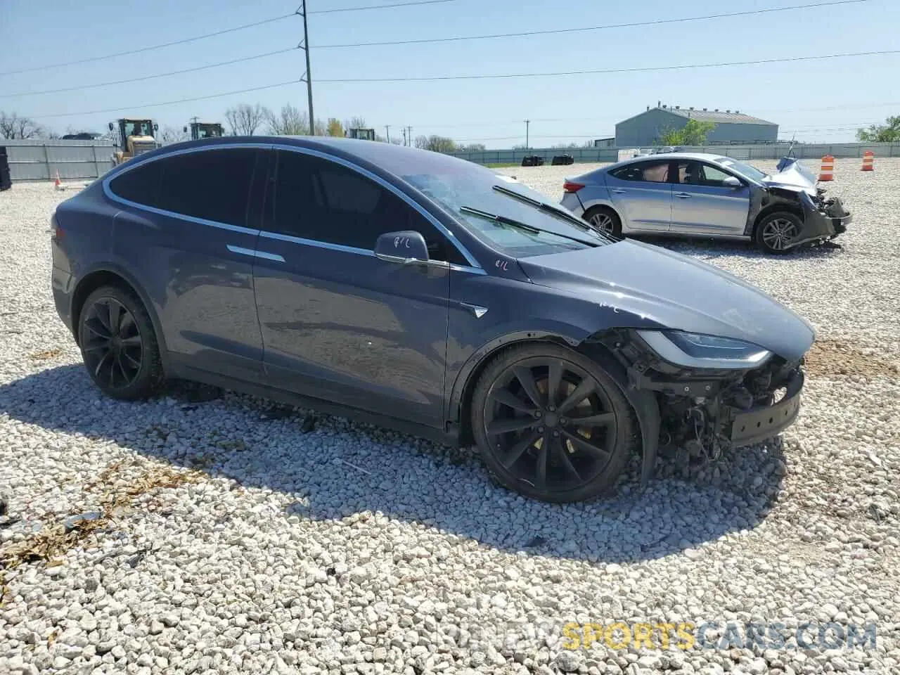 4 Photograph of a damaged car 5YJXCBE25KF211310 TESLA MODEL X 2019