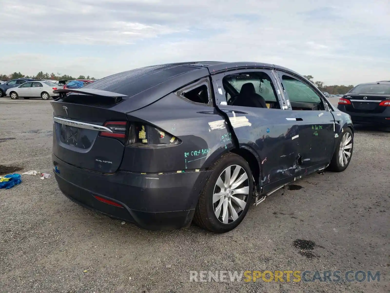 4 Photograph of a damaged car 5YJXCBE26KF160433 TESLA MODEL X 2019