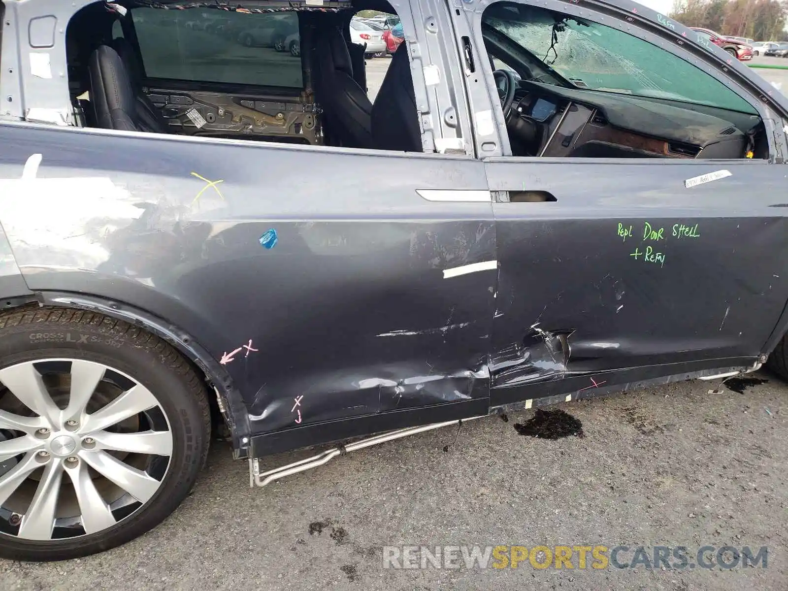 9 Photograph of a damaged car 5YJXCBE26KF160433 TESLA MODEL X 2019