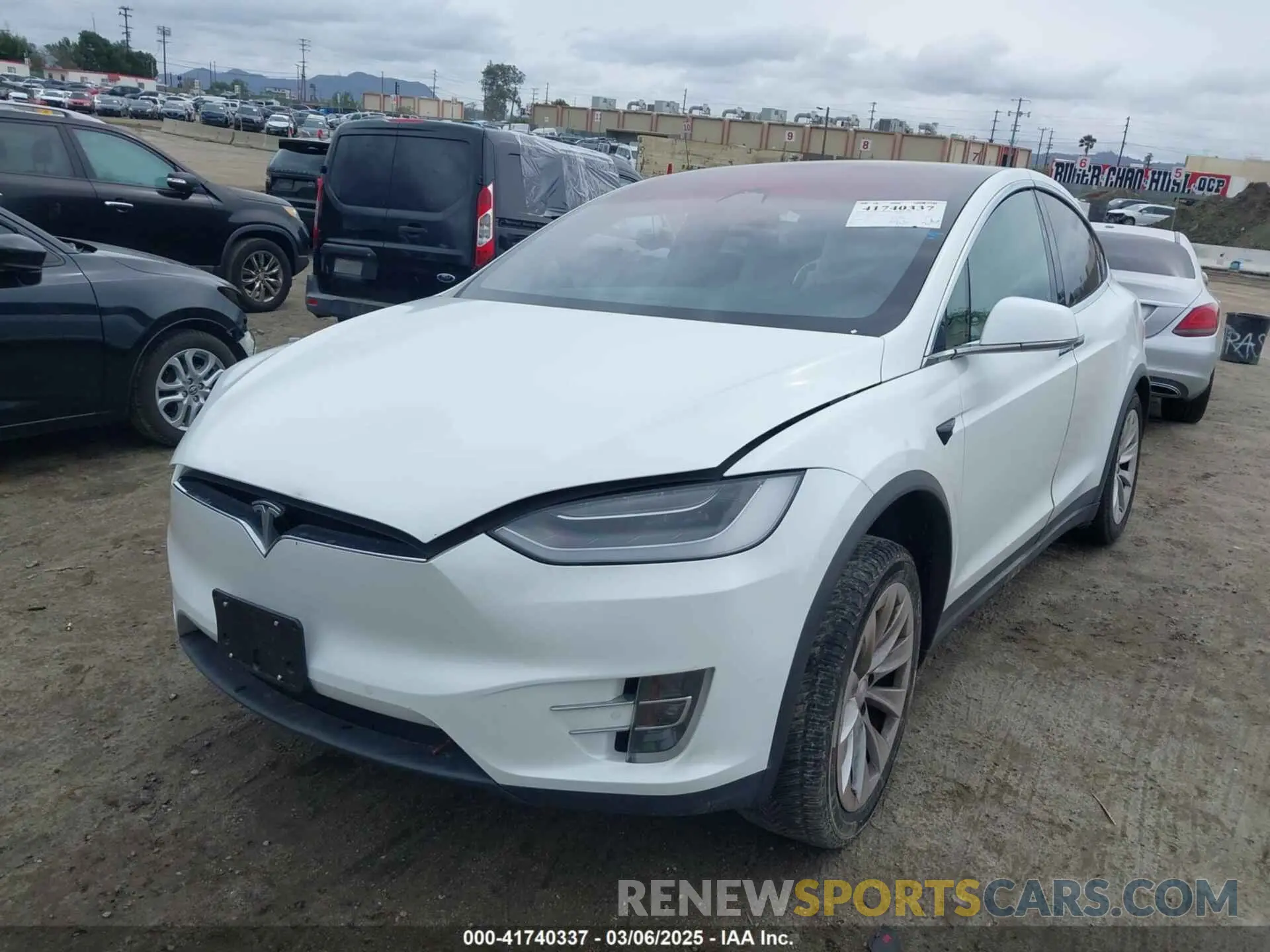 2 Photograph of a damaged car 5YJXCBE27KF198236 TESLA MODEL X 2019