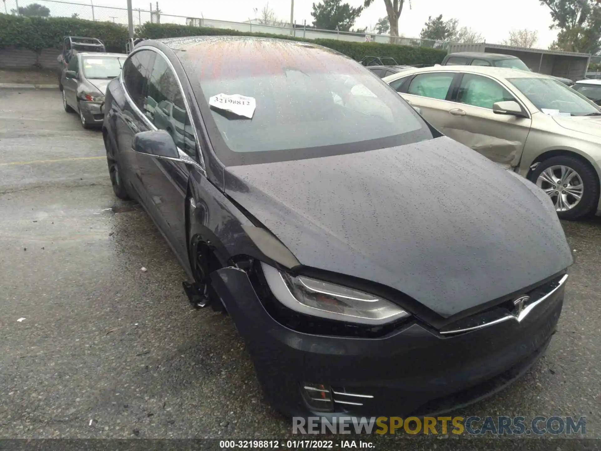 1 Photograph of a damaged car 5YJXCBE27KF199418 TESLA MODEL X 2019