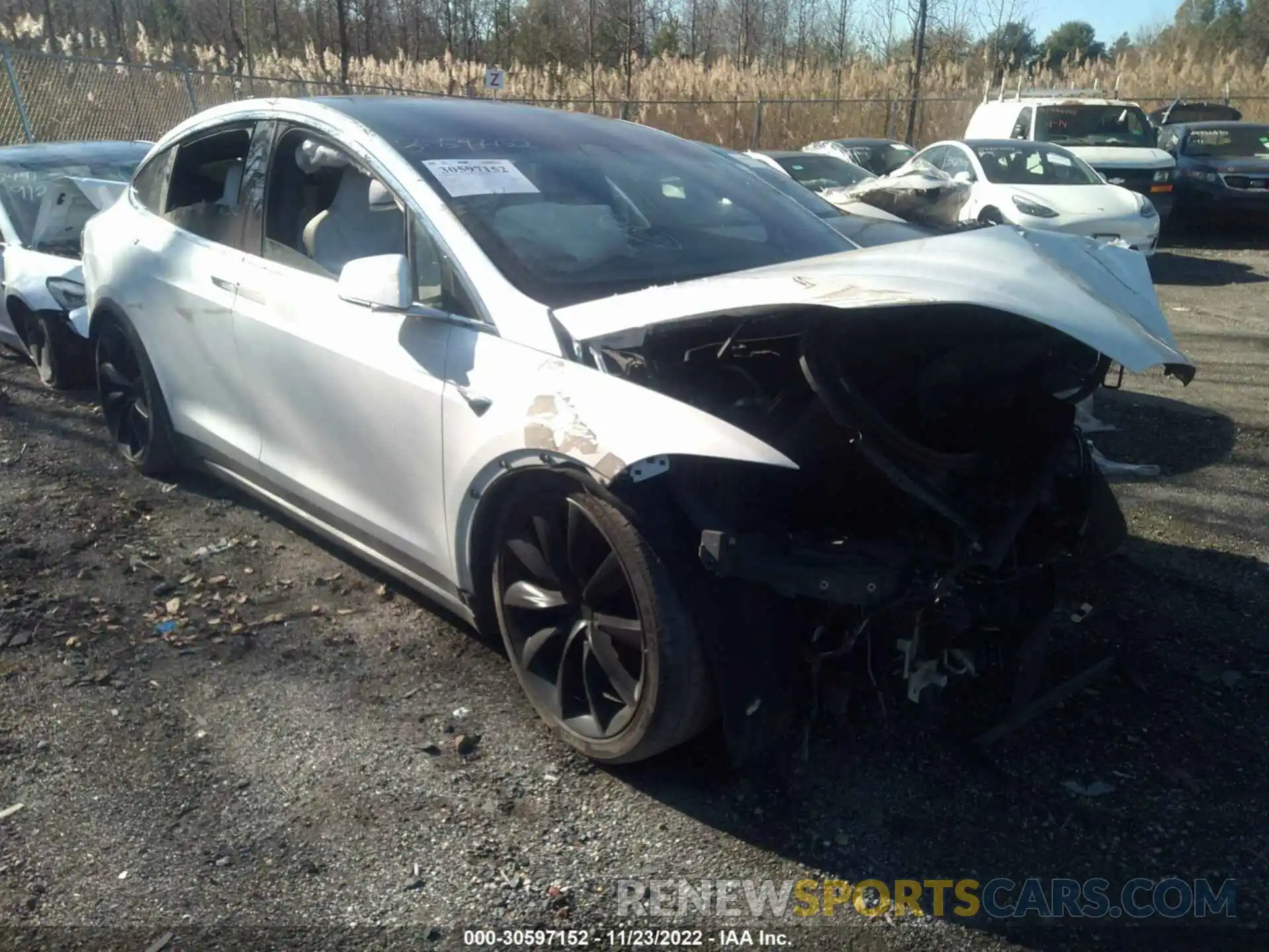 1 Photograph of a damaged car 5YJXCBE28KF151491 TESLA MODEL X 2019