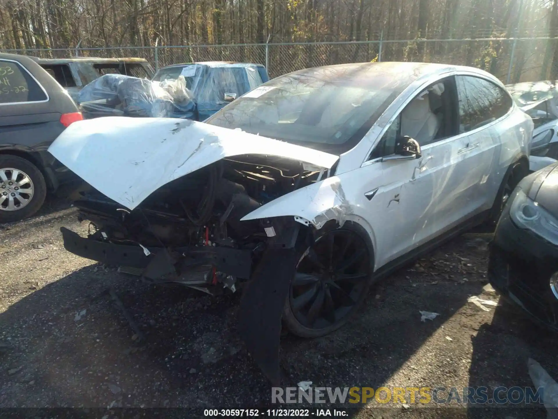 2 Photograph of a damaged car 5YJXCBE28KF151491 TESLA MODEL X 2019