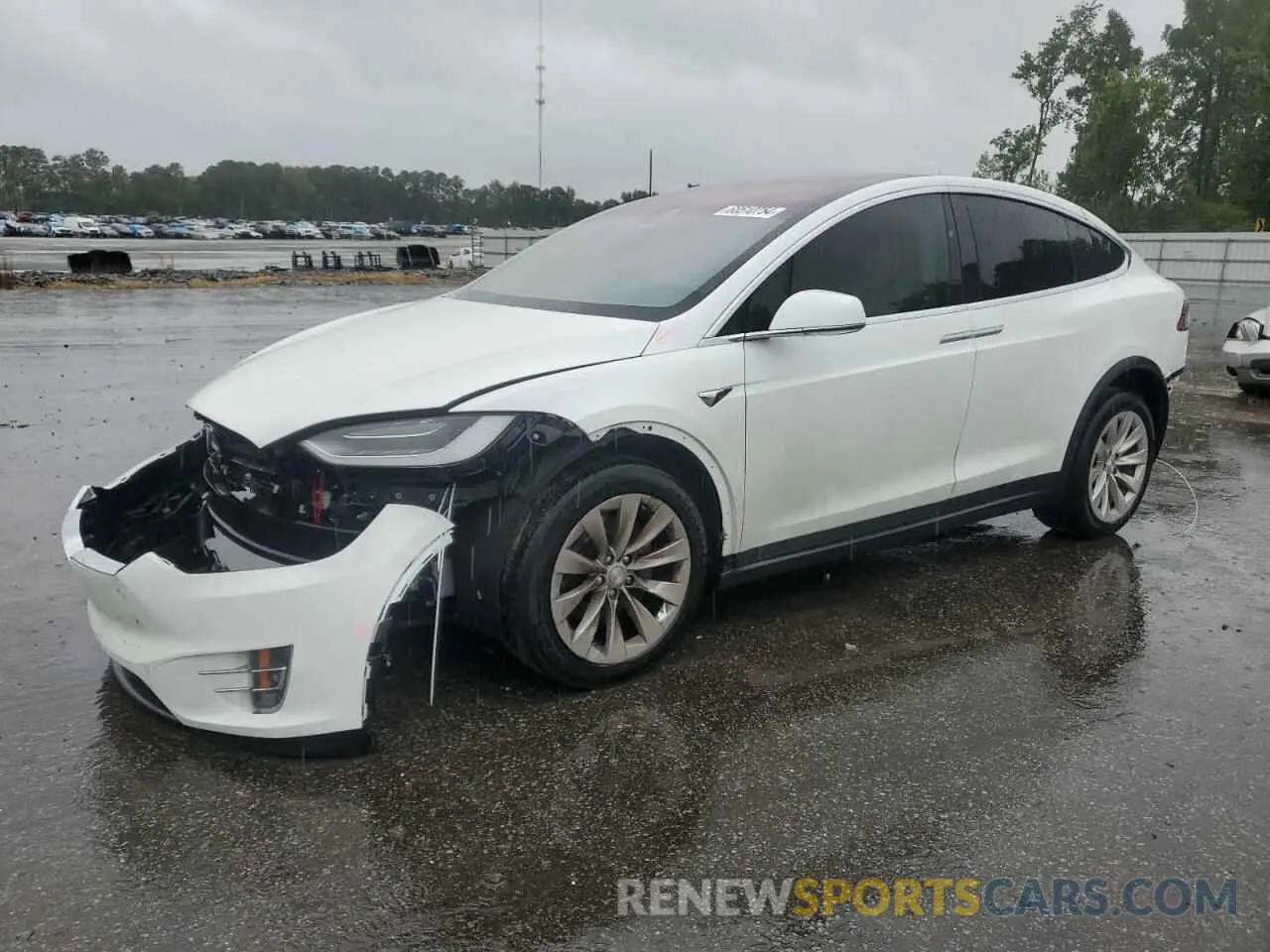 1 Photograph of a damaged car 5YJXCBE28KF184913 TESLA MODEL X 2019