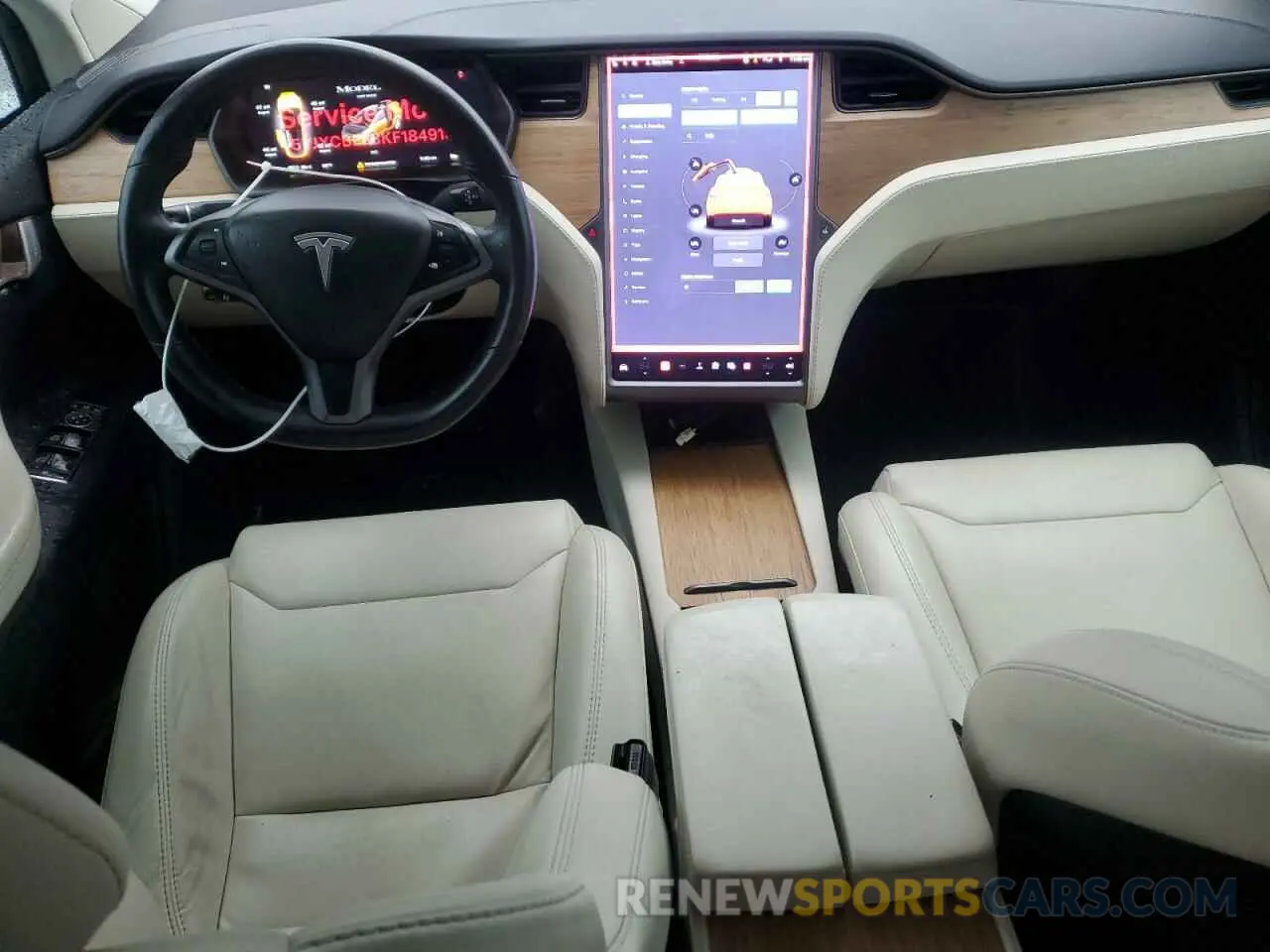 8 Photograph of a damaged car 5YJXCBE28KF184913 TESLA MODEL X 2019