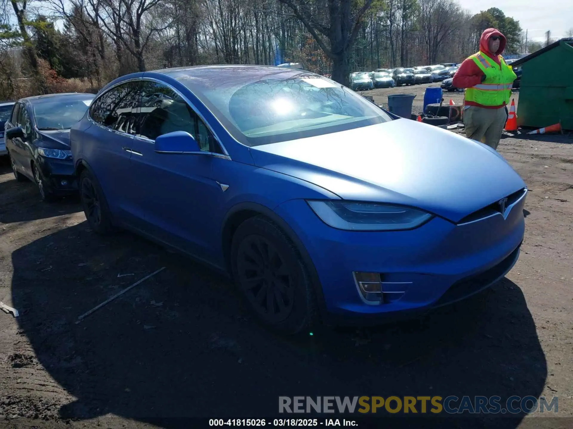 1 Photograph of a damaged car 5YJXCBE28KF186404 TESLA MODEL X 2019
