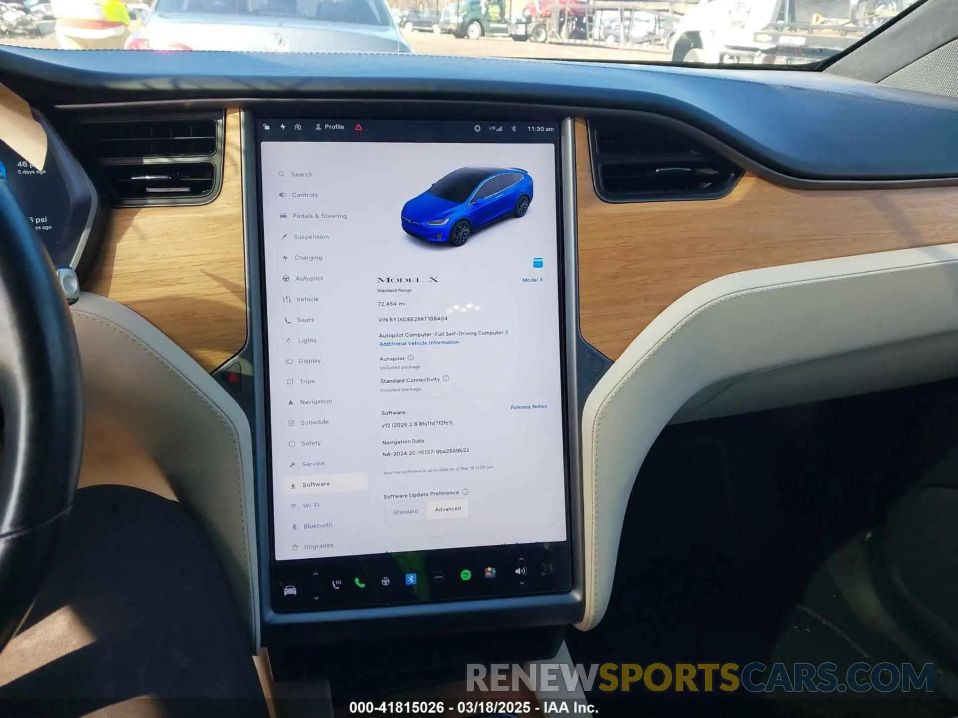 18 Photograph of a damaged car 5YJXCBE28KF186404 TESLA MODEL X 2019