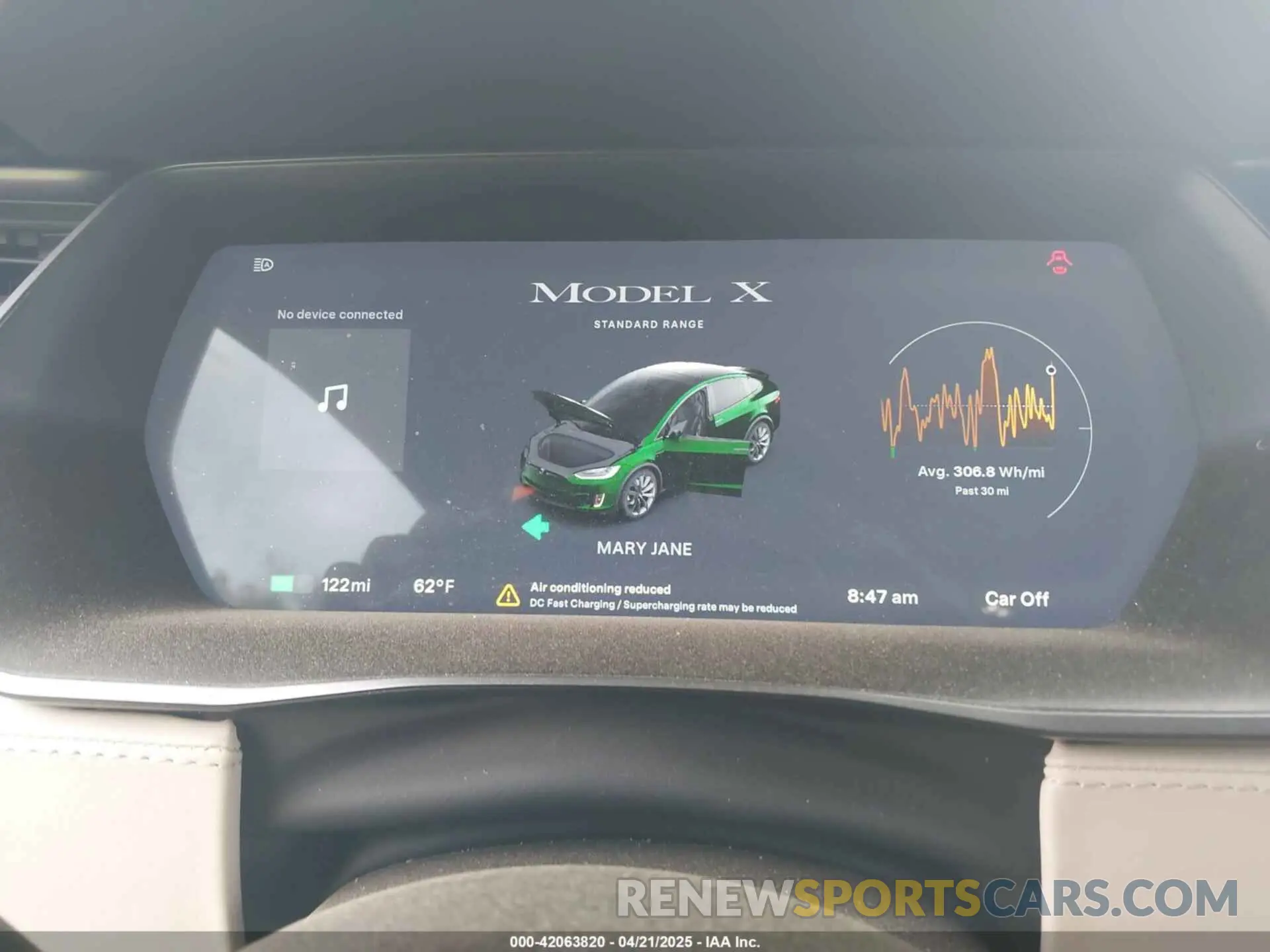 7 Photograph of a damaged car 5YJXCBE28KF192171 TESLA MODEL X 2019