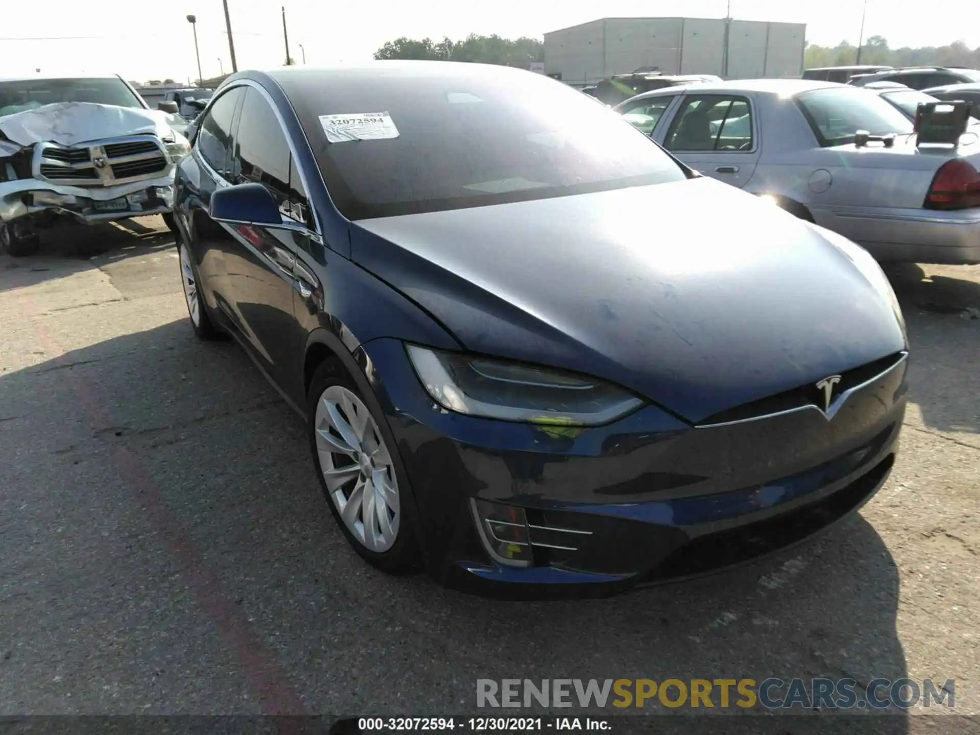 1 Photograph of a damaged car 5YJXCBE29KF213058 TESLA MODEL X 2019