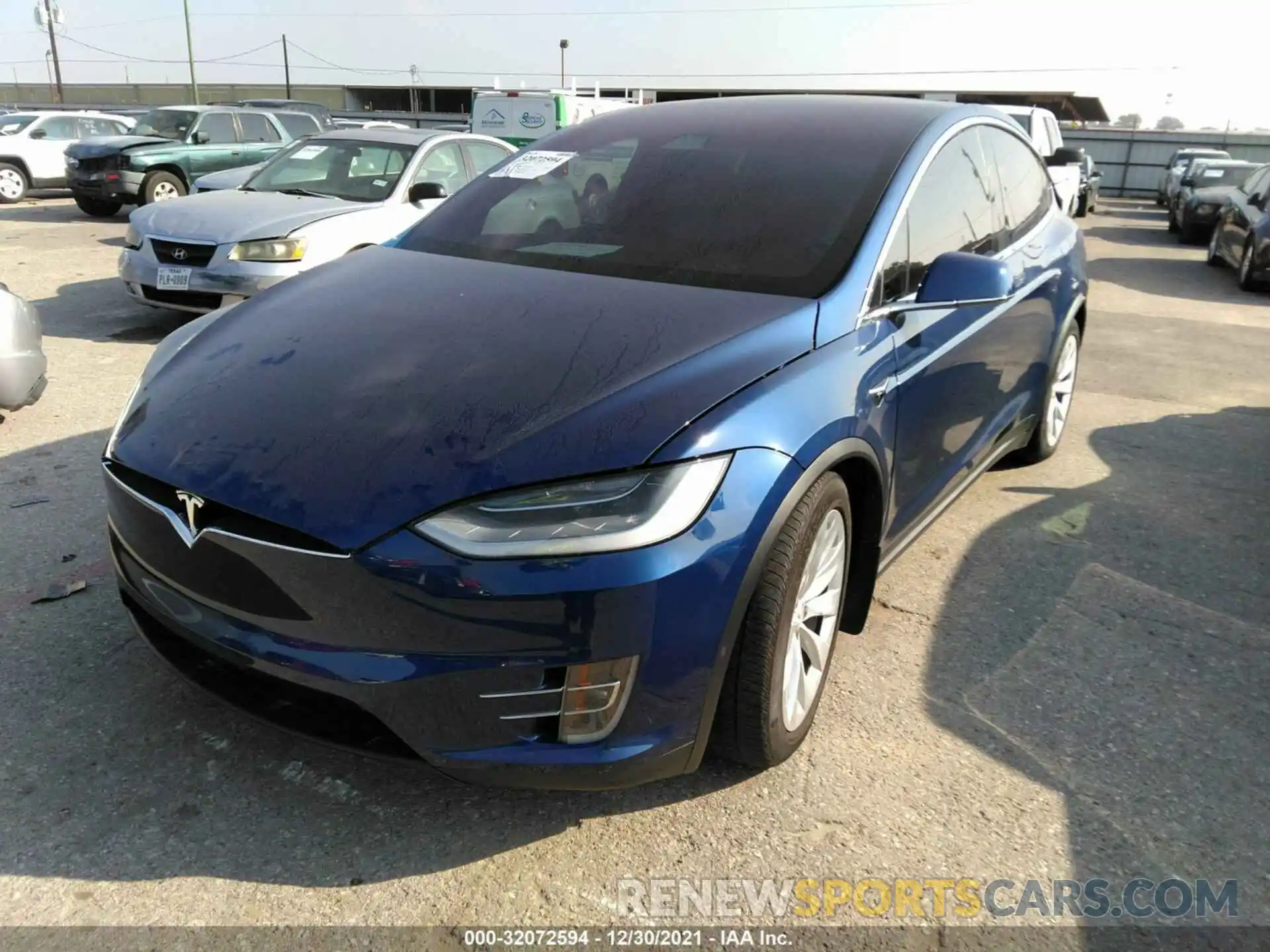 2 Photograph of a damaged car 5YJXCBE29KF213058 TESLA MODEL X 2019