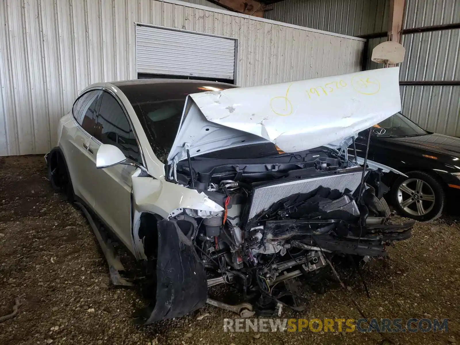 1 Photograph of a damaged car 5YJXCBE2XKF197520 TESLA MODEL X 2019