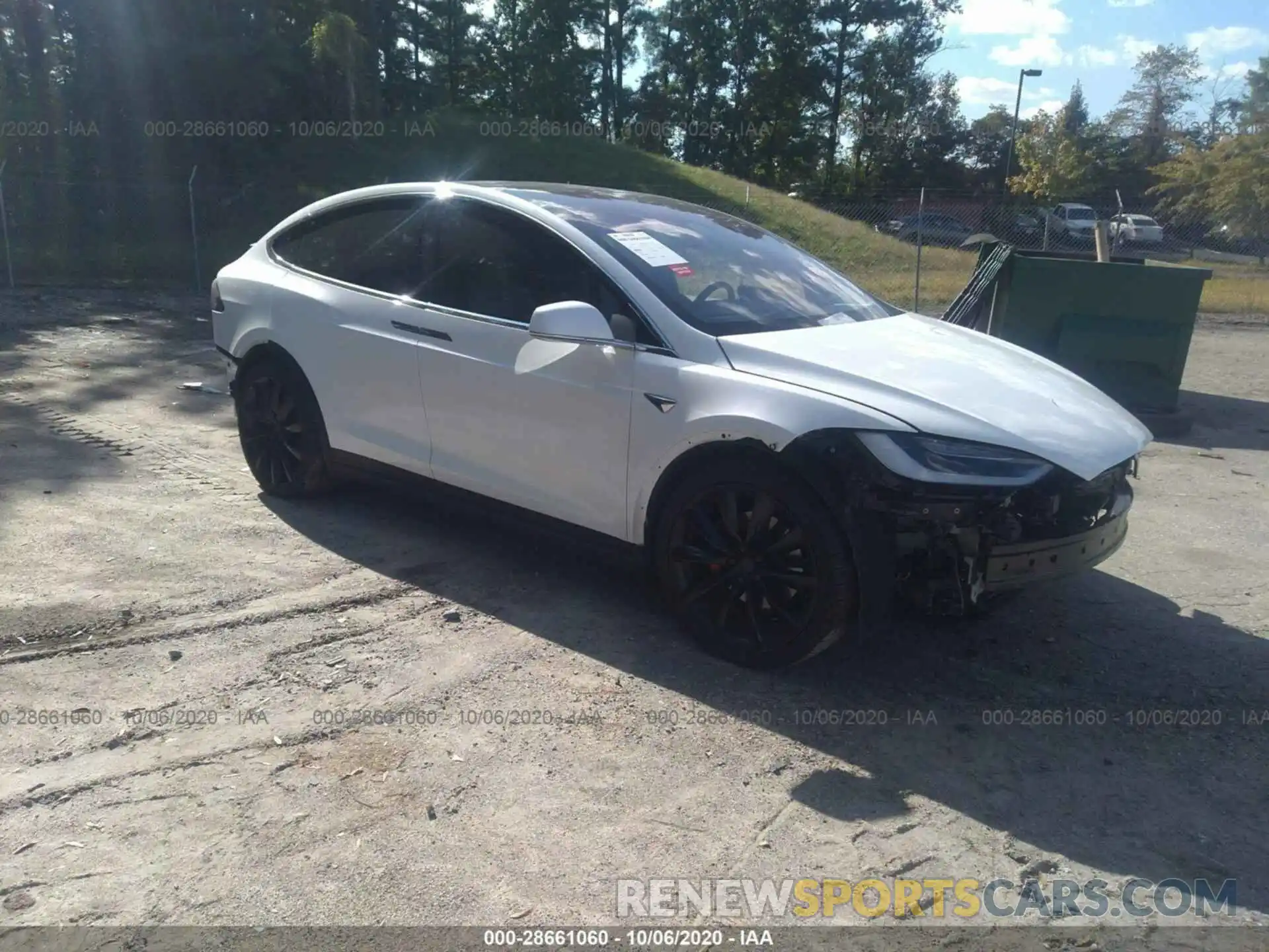 1 Photograph of a damaged car 5YJXCBE42KF144909 TESLA MODEL X 2019