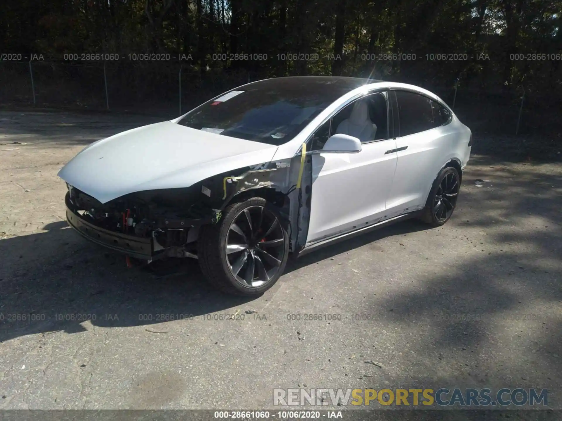 2 Photograph of a damaged car 5YJXCBE42KF144909 TESLA MODEL X 2019