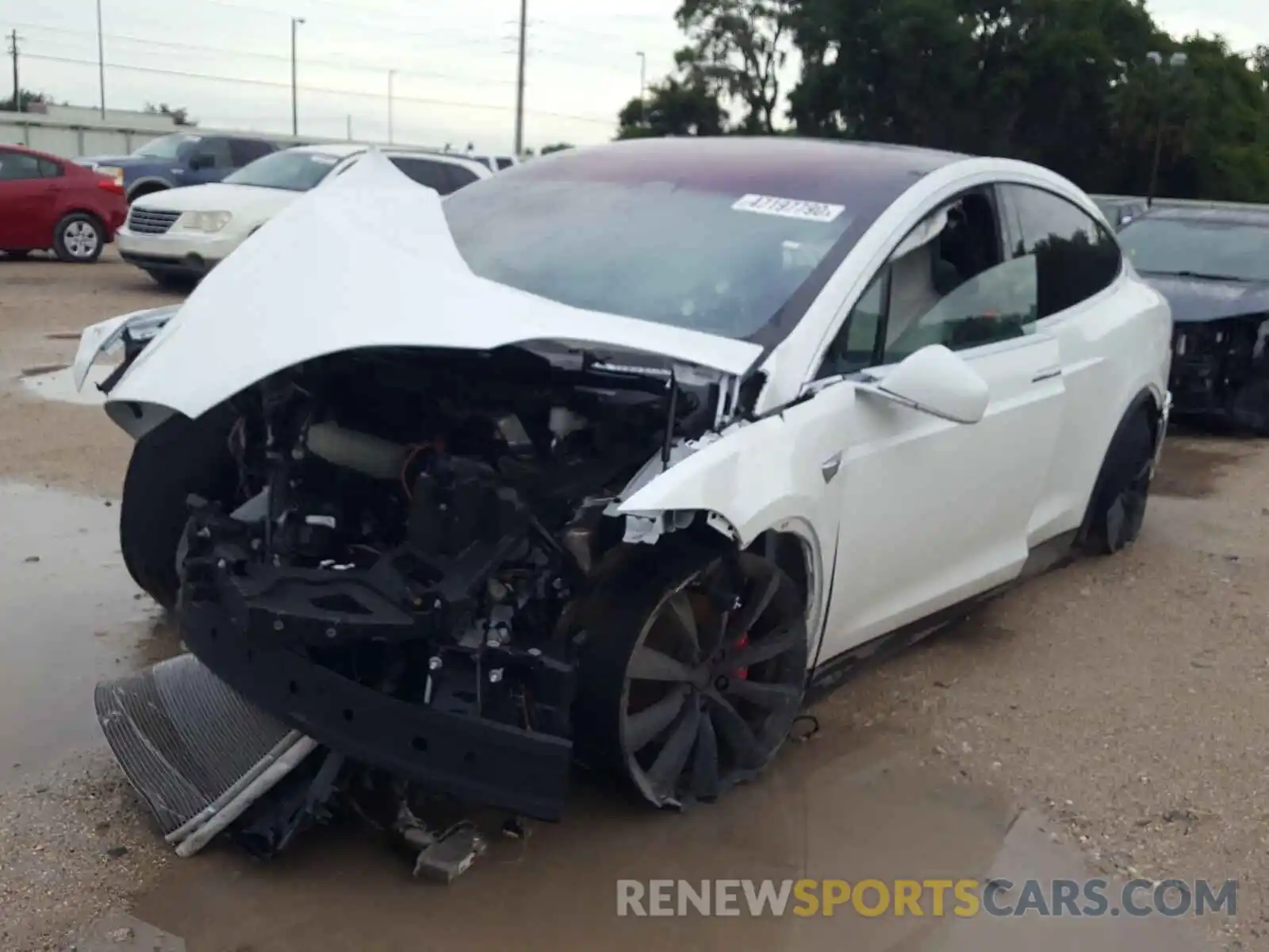 2 Photograph of a damaged car 5YJXCBE43KF195934 TESLA MODEL X 2019