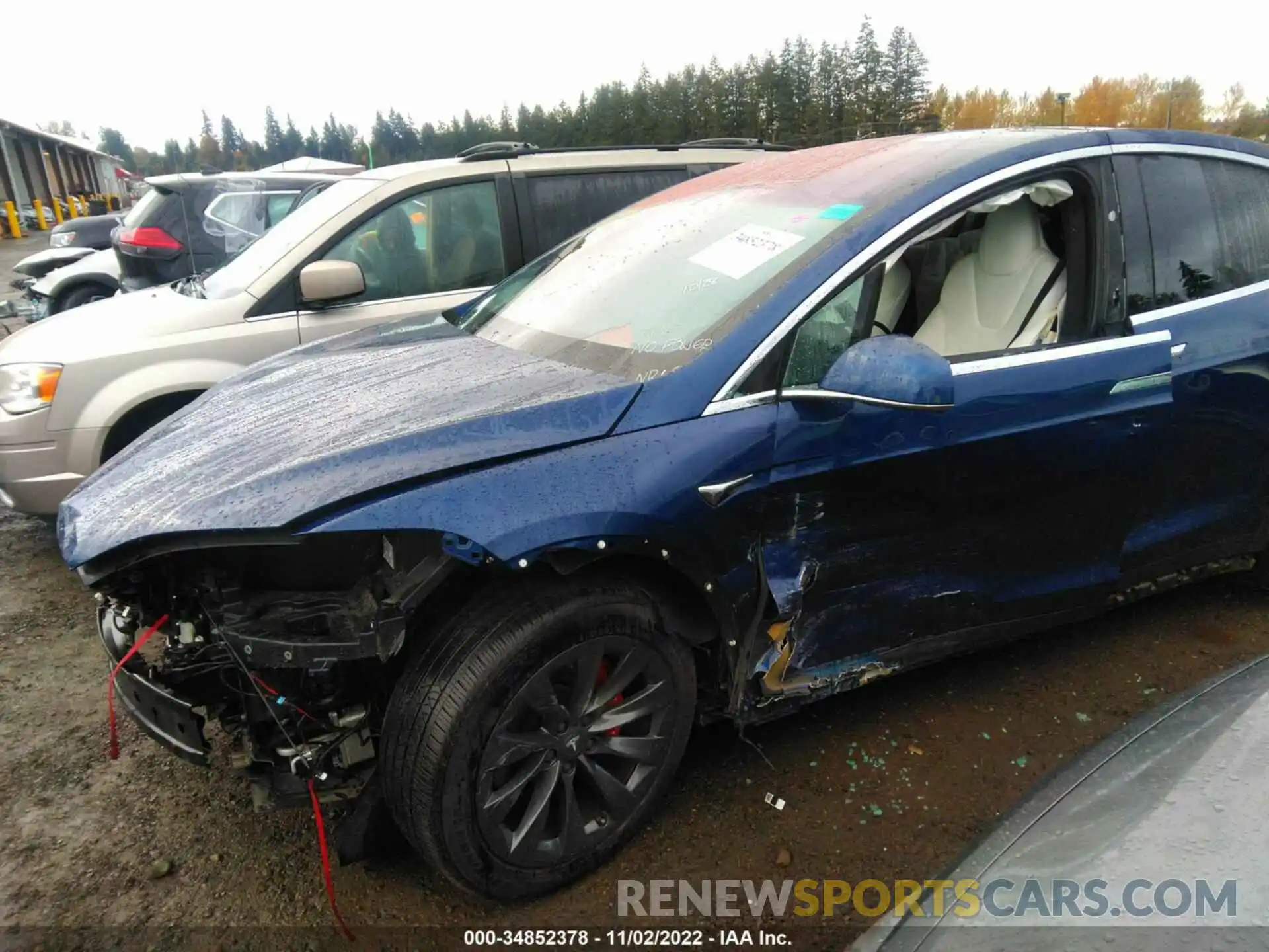 6 Photograph of a damaged car 5YJXCBE44KF162487 TESLA MODEL X 2019