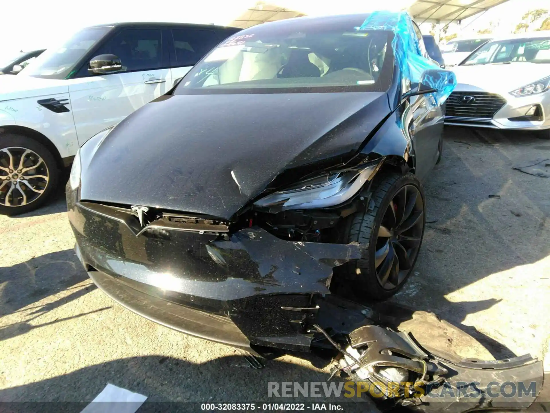 2 Photograph of a damaged car 5YJXCBE44KF180813 TESLA MODEL X 2019